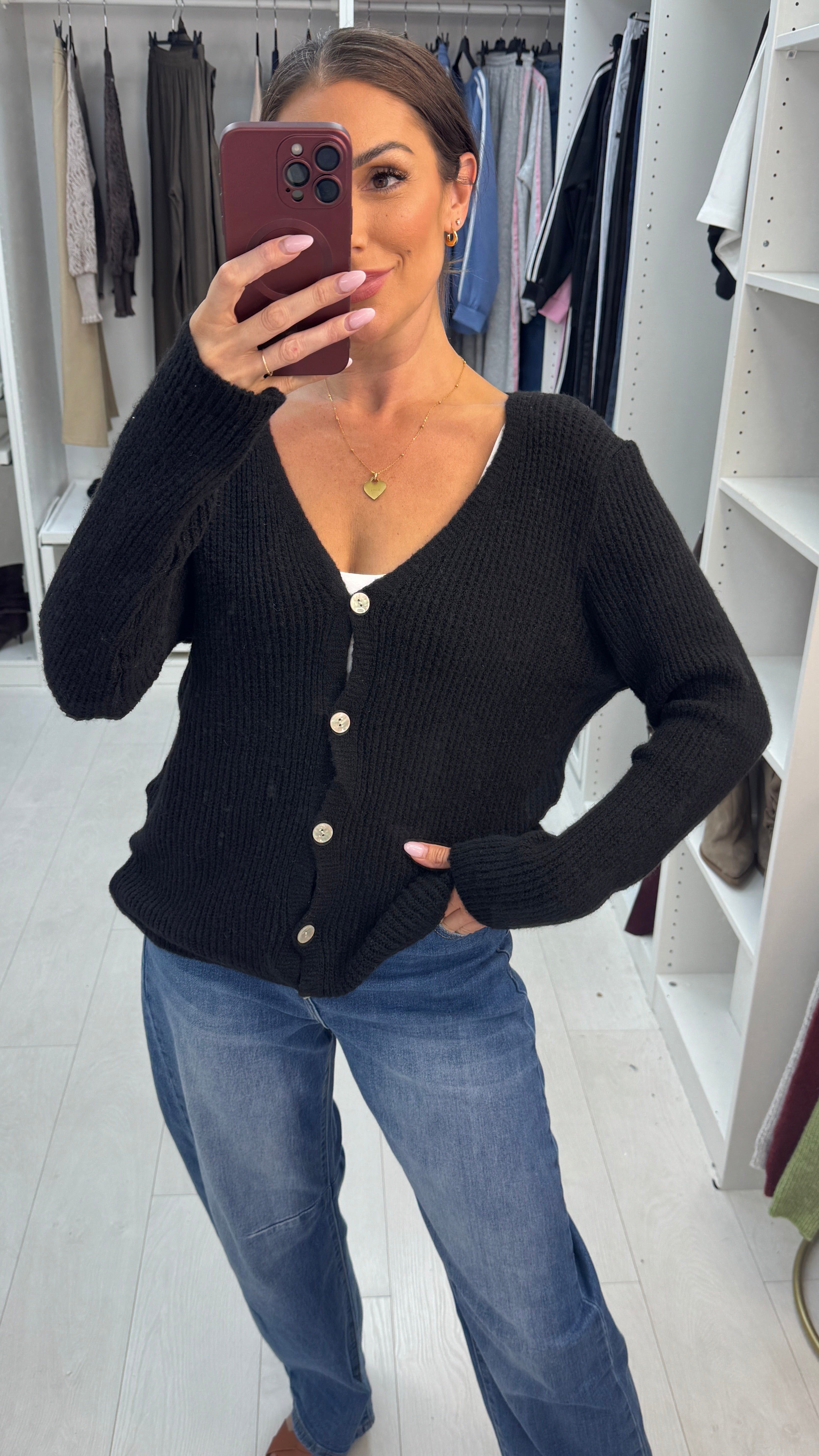 Denia Plain Super Soft Knit Cardigan
