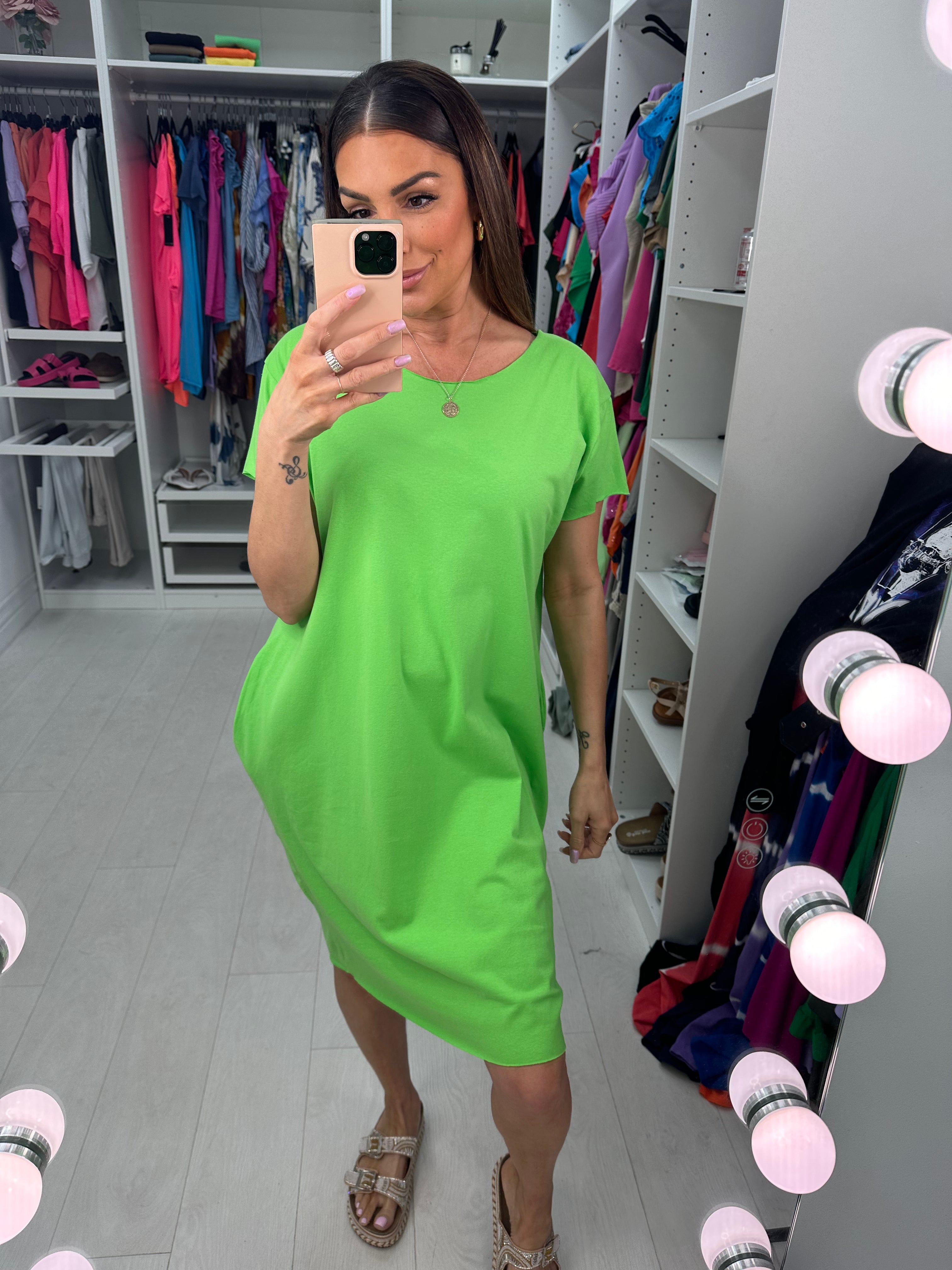 Carmen Plain Loose Fit Pocket Dress