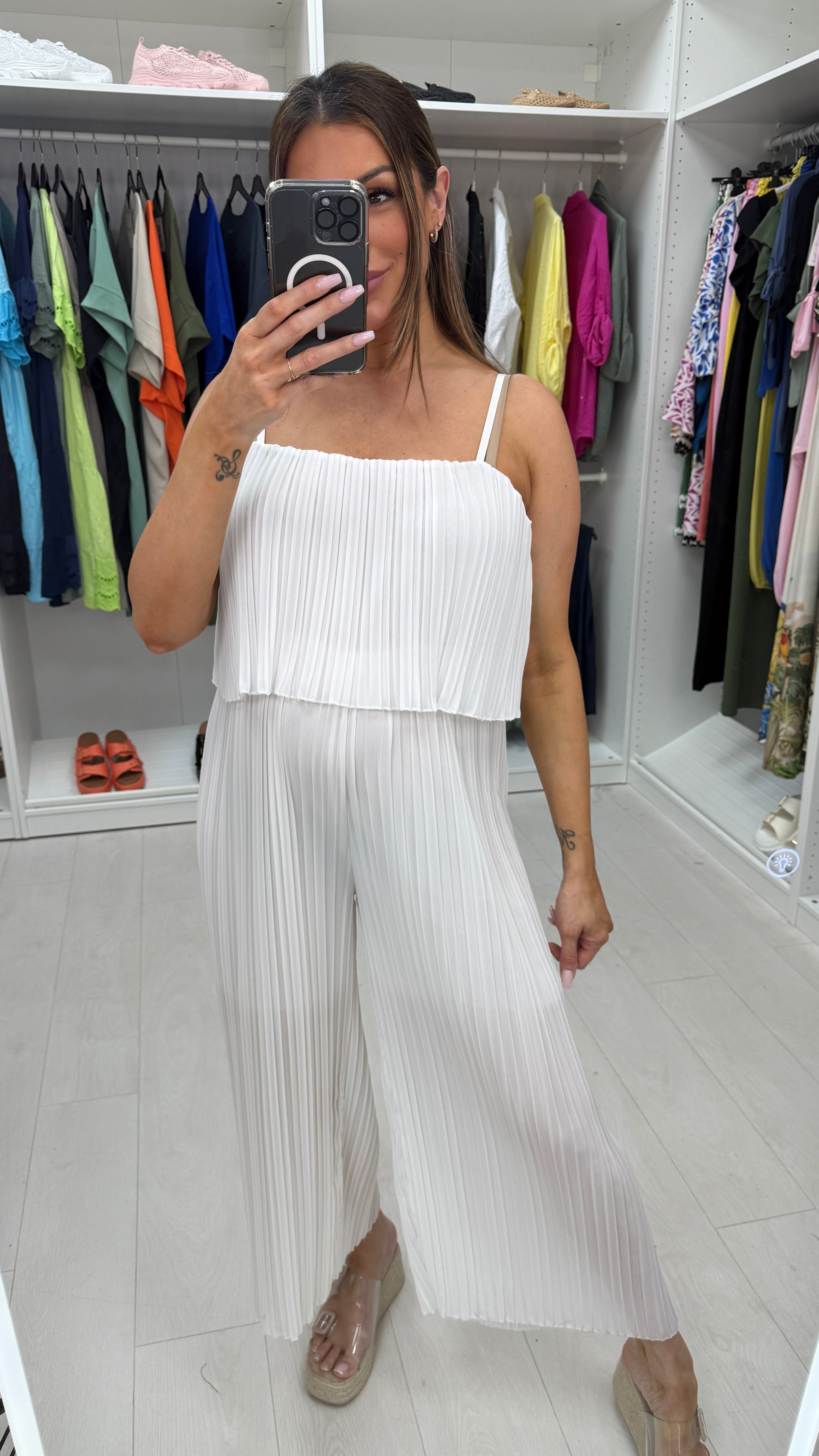 Reece Pleated Double Layer Jumpsuit