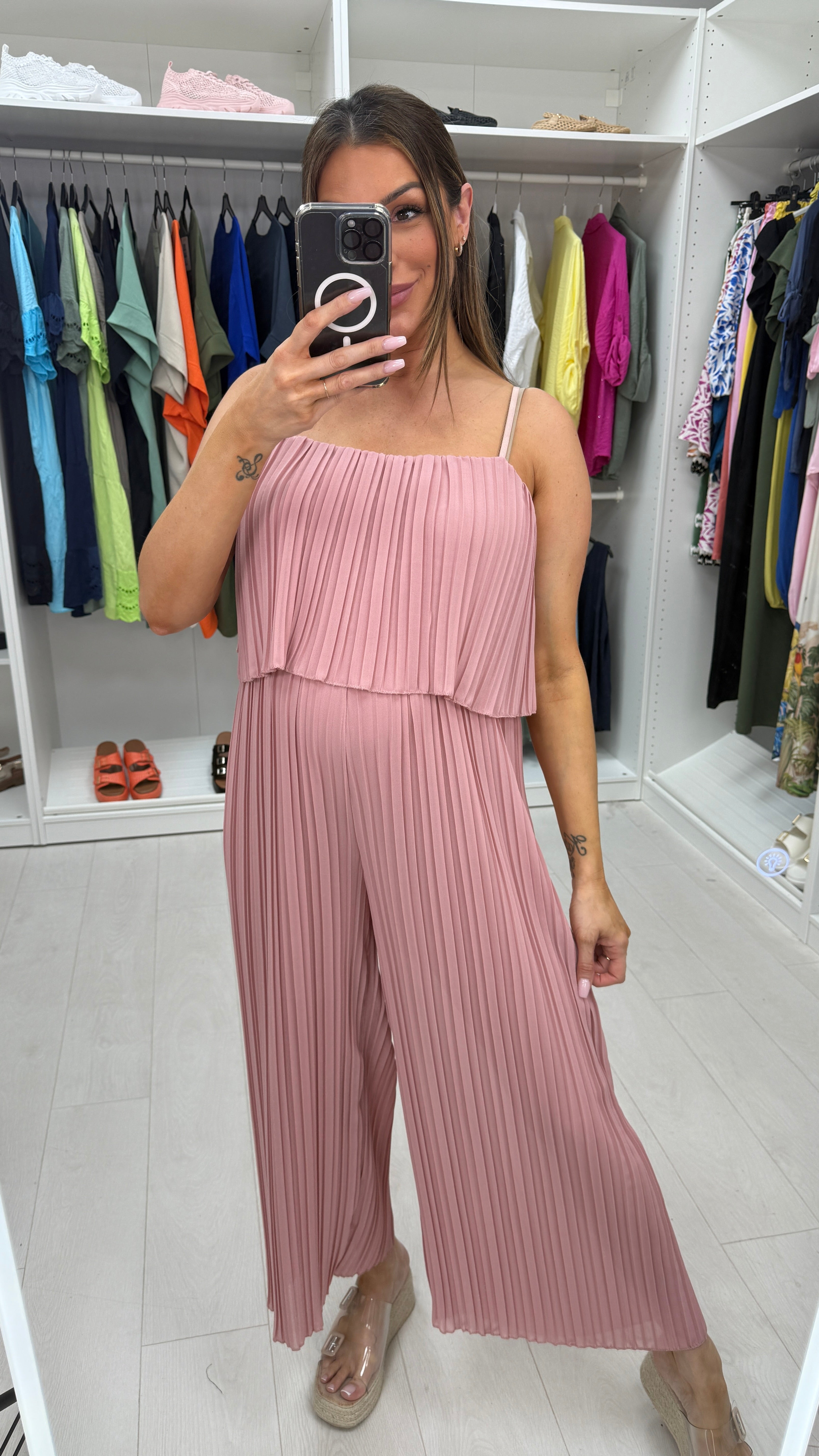 Reece Pleated Double Layer Jumpsuit