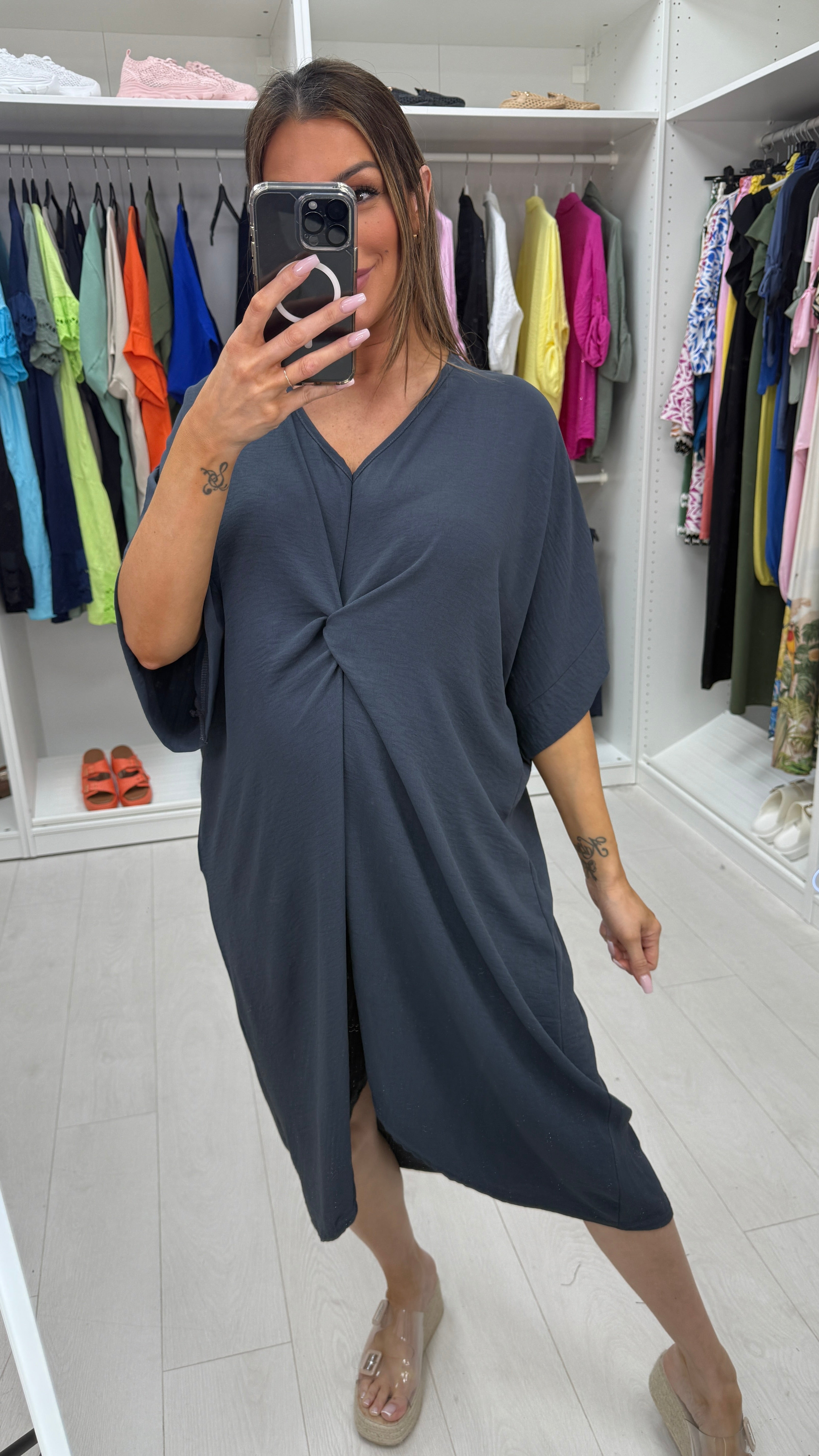 Limbani Knot Front Dress