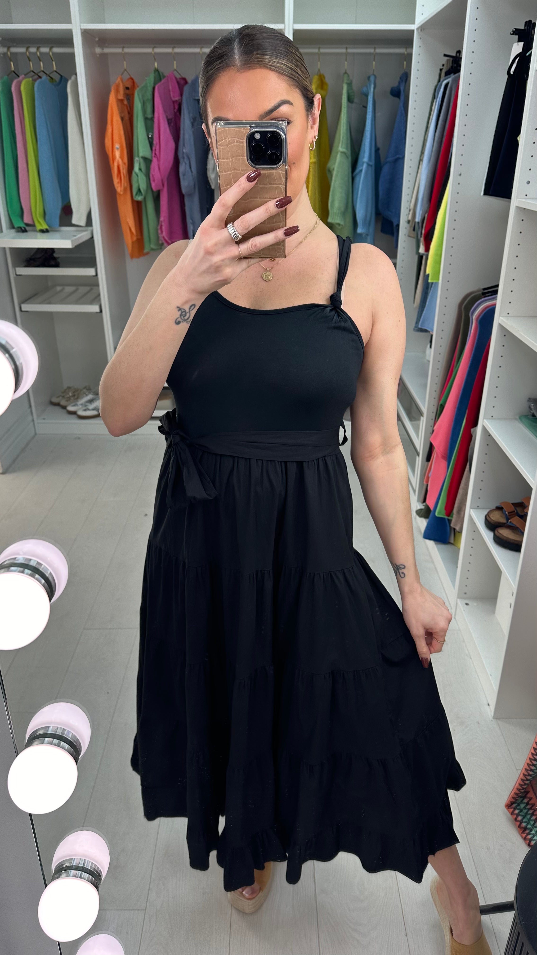 Primrose Plain Smock Maxi Dress