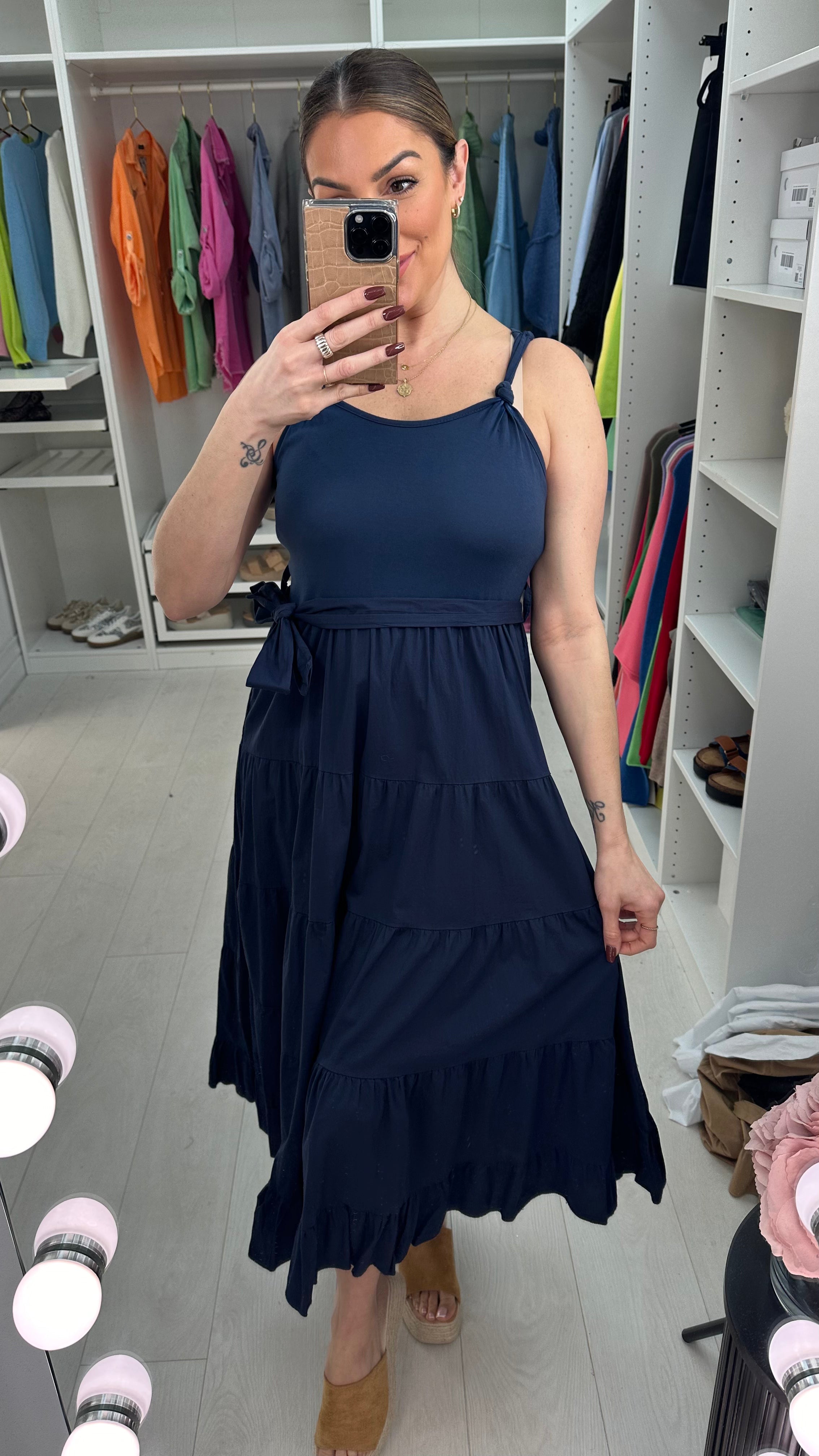 Primrose Plain Smock Maxi Dress