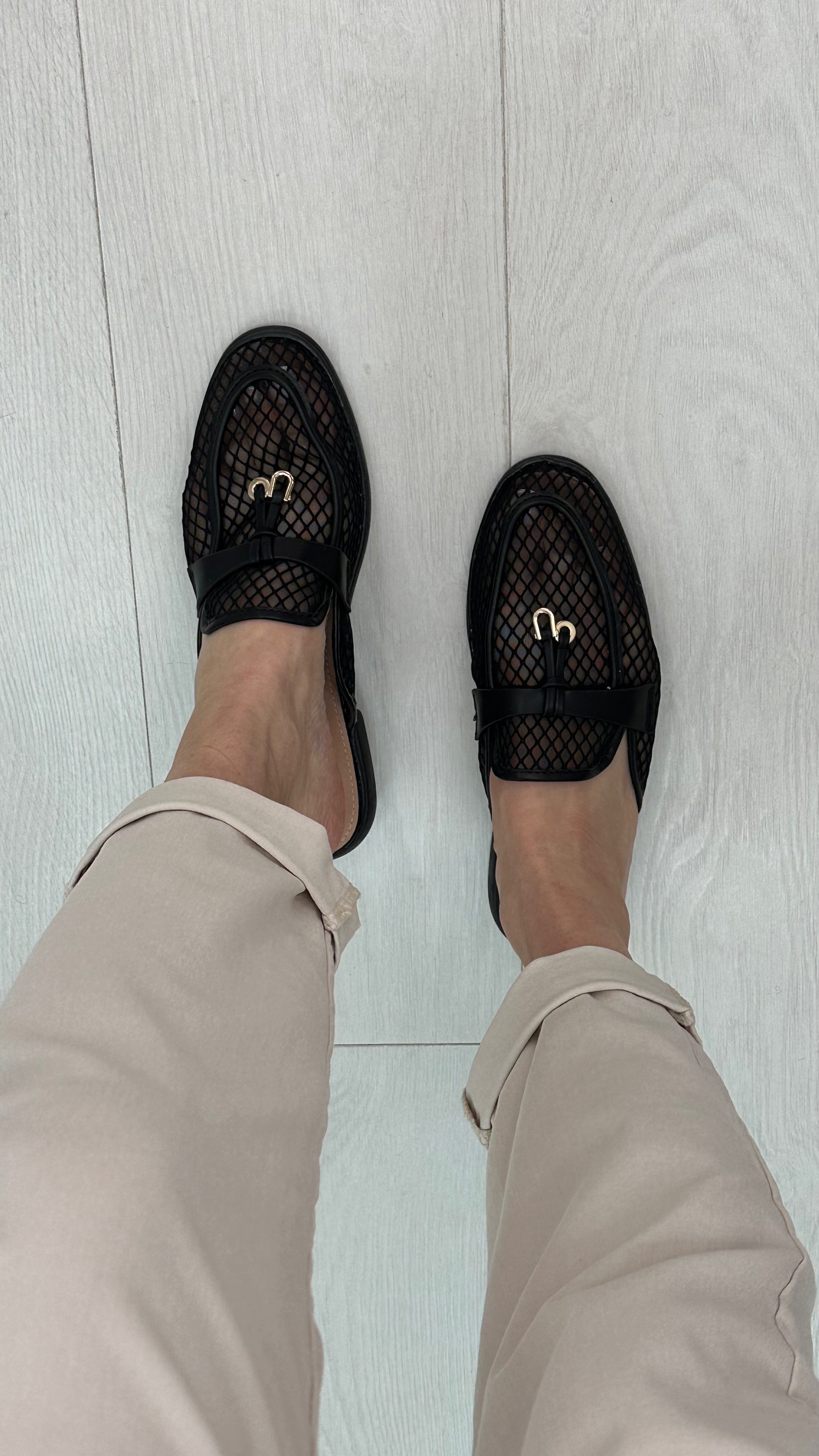 Millie Faux Leather Trimmed Slip-On Mule