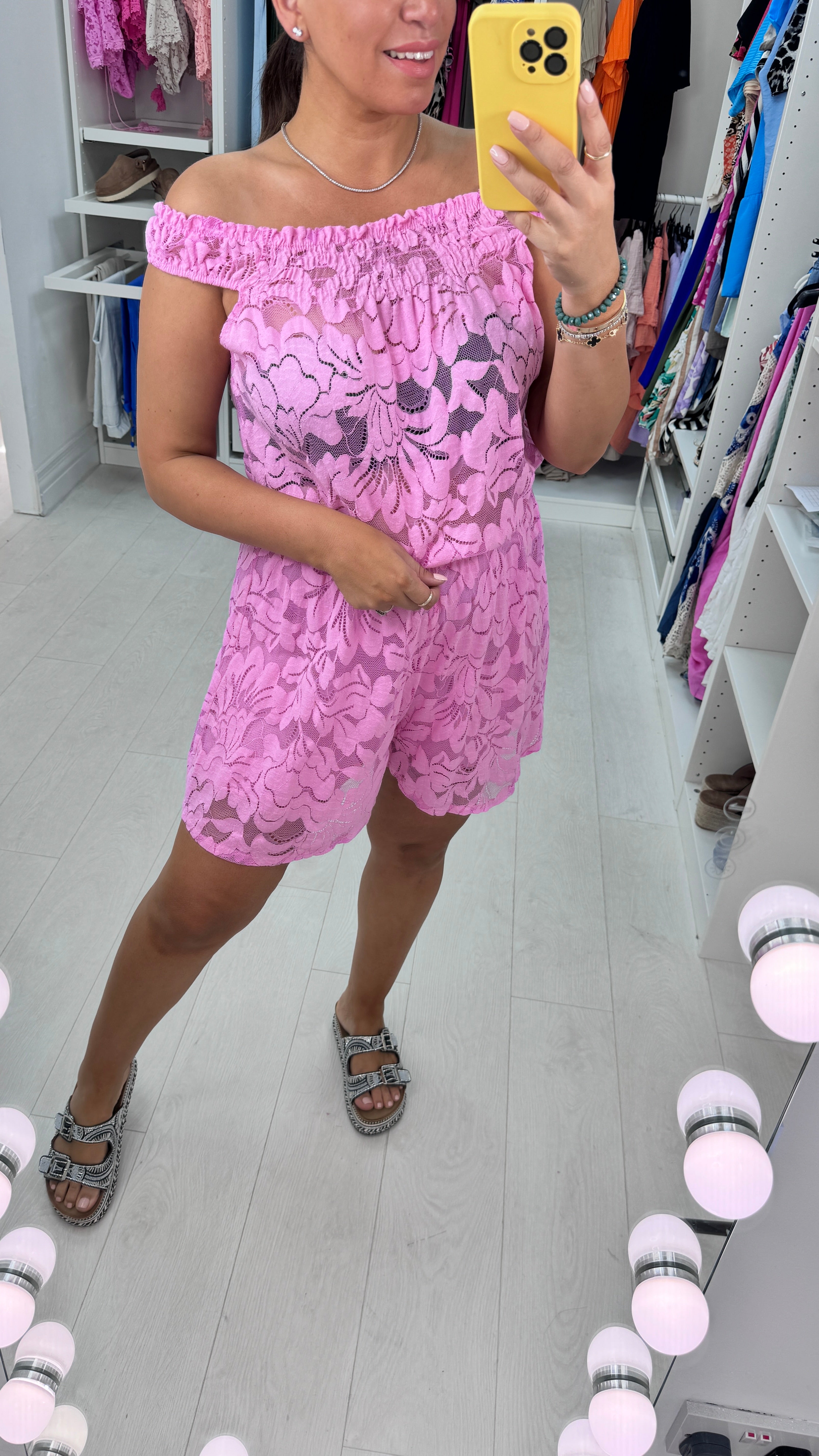 Elianna Floral Lace Playsuit