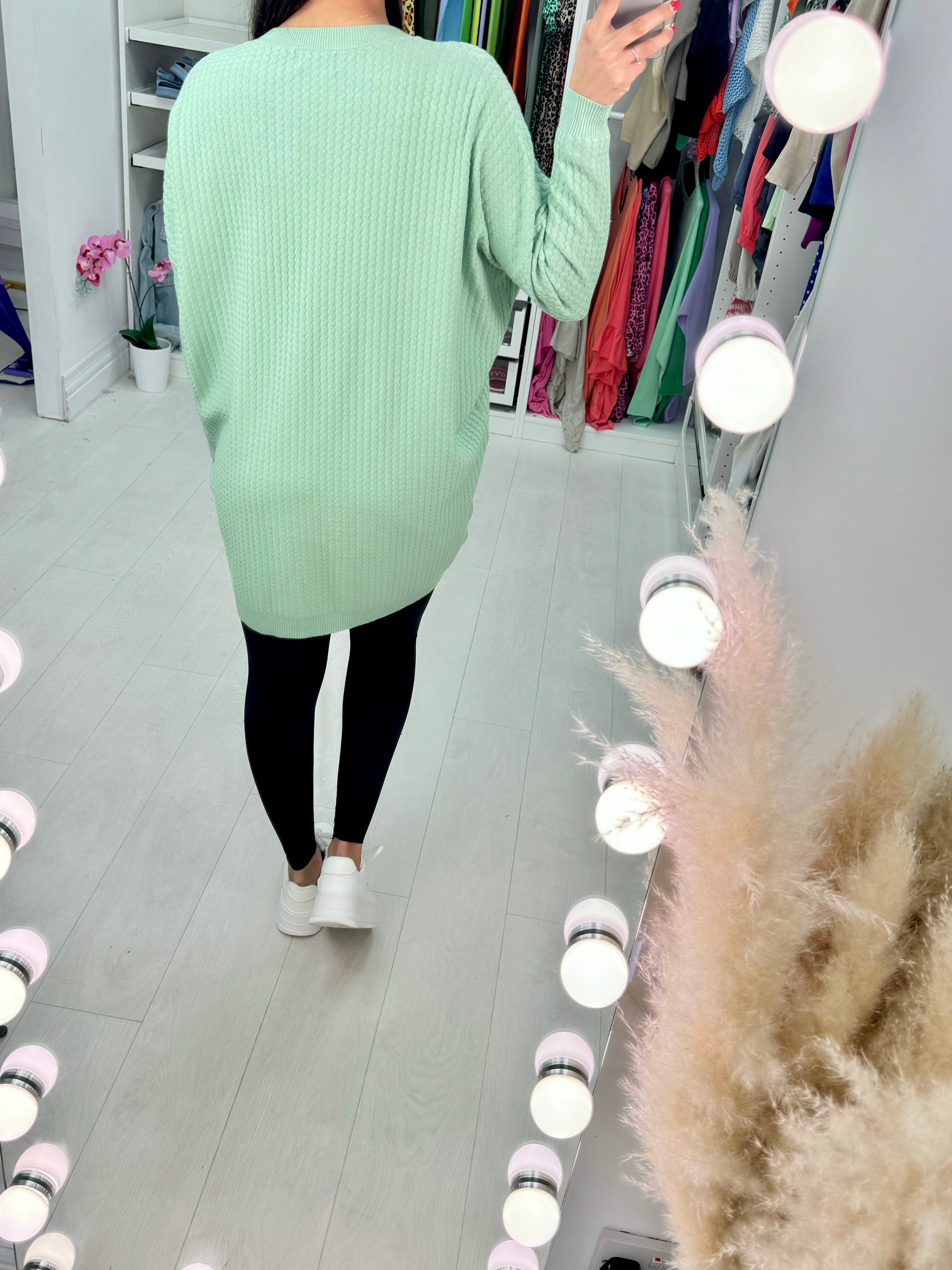 Coleen Zig Zag Ribbed Pocket Jumper