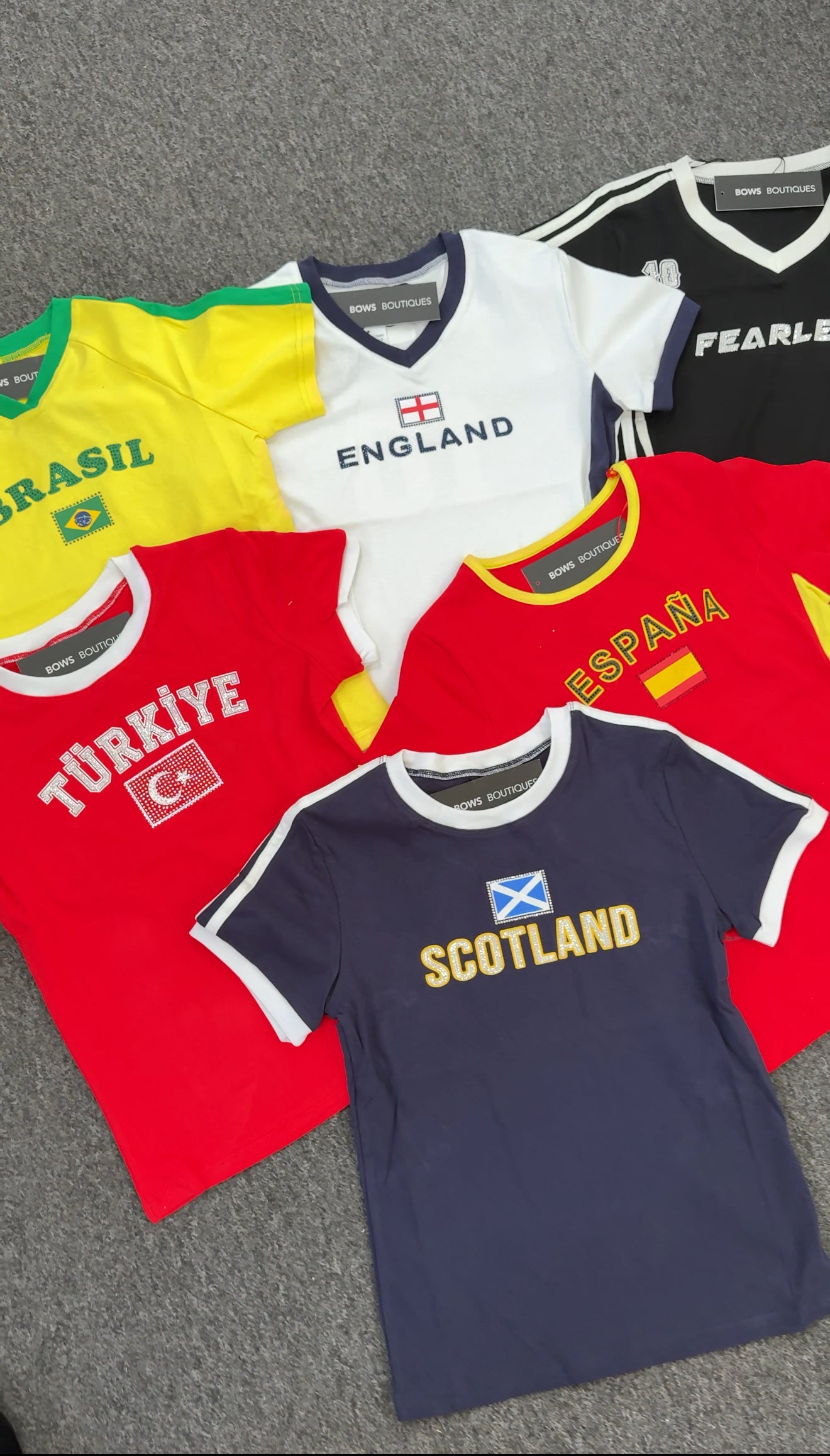 World Cup Embellished Football T-Shirts