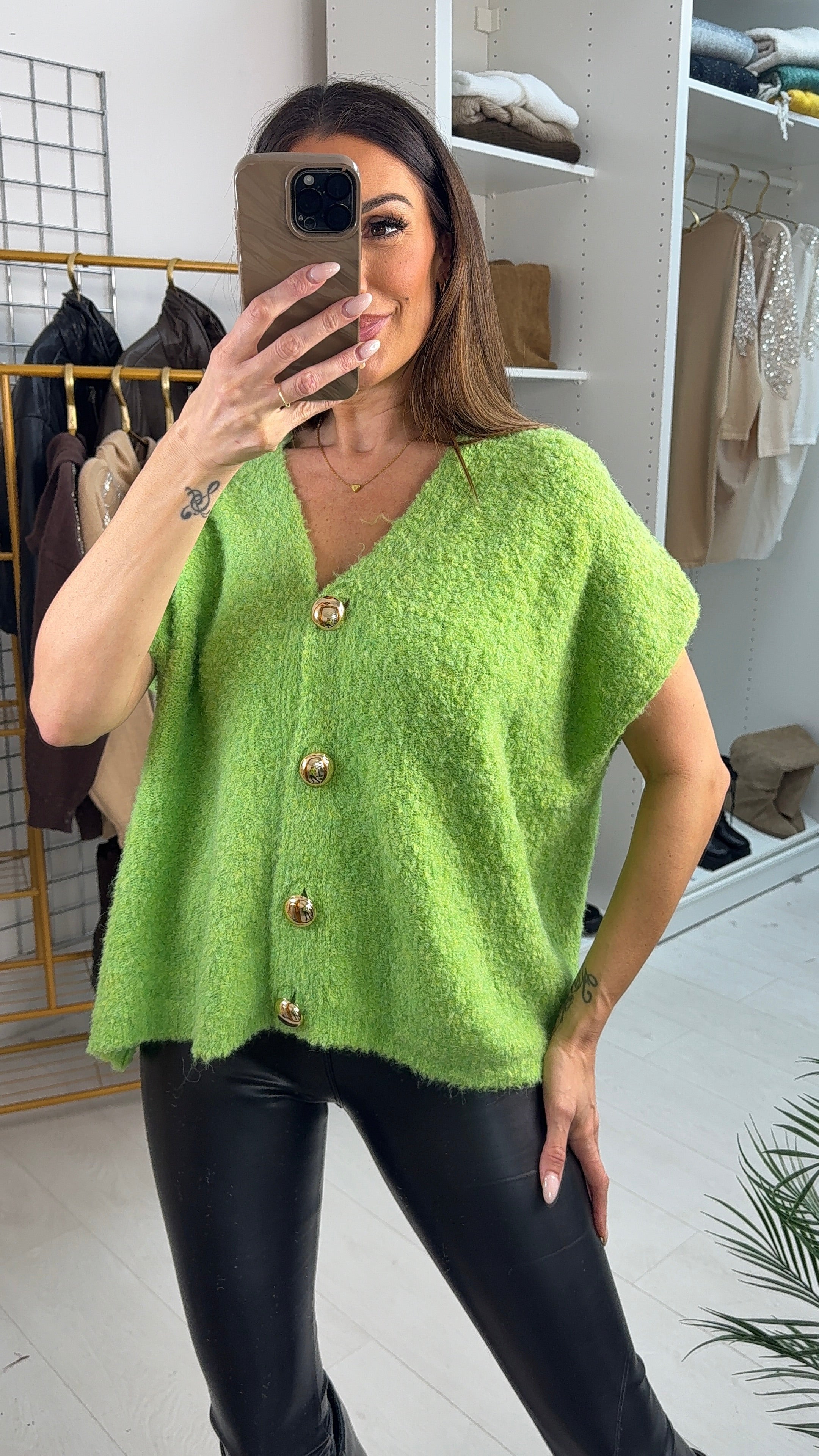 Isabelle Plain Super soft Sleeveless Jumper