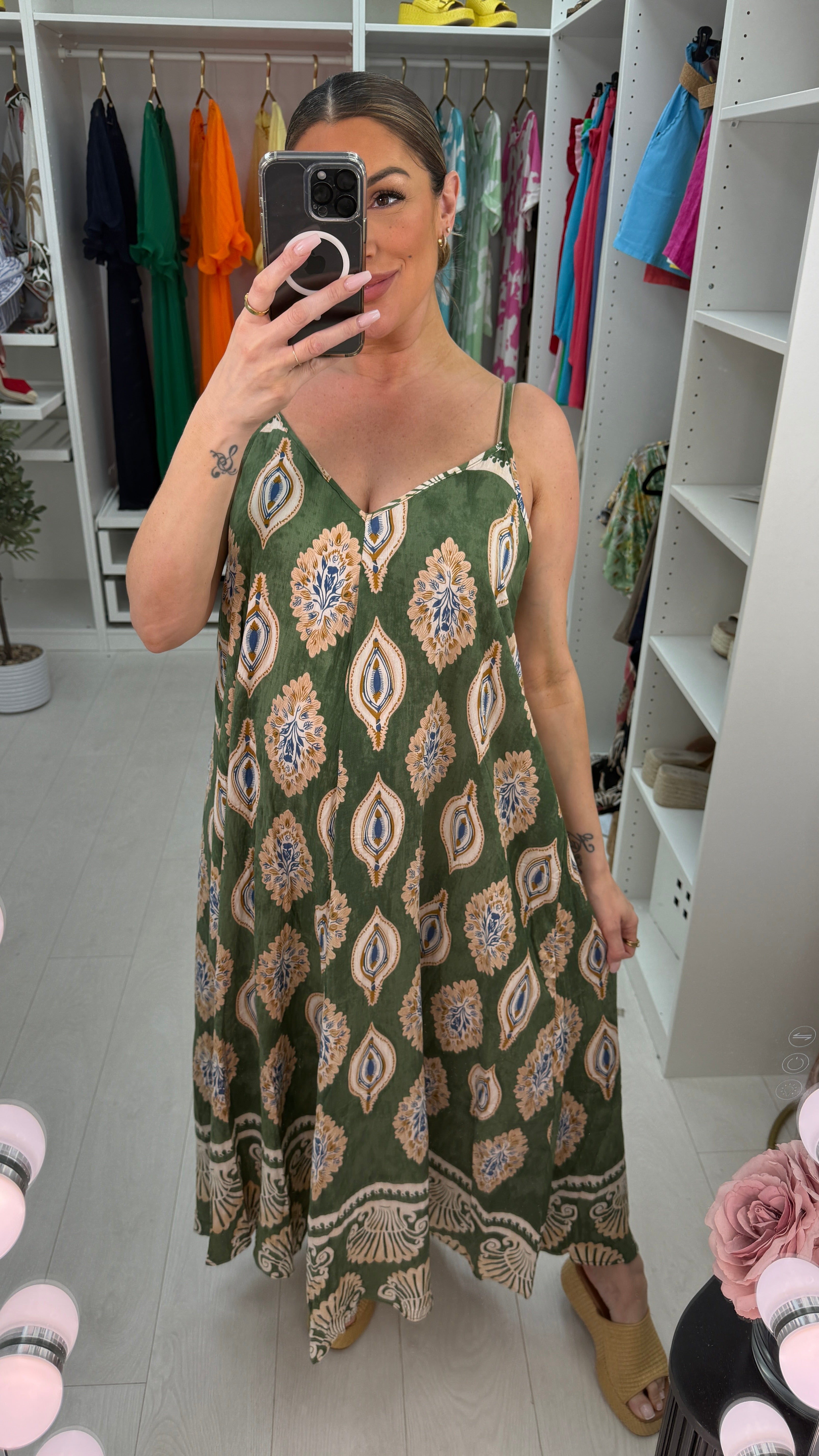 Charlene Strappy Loose Fit Maxi Dress