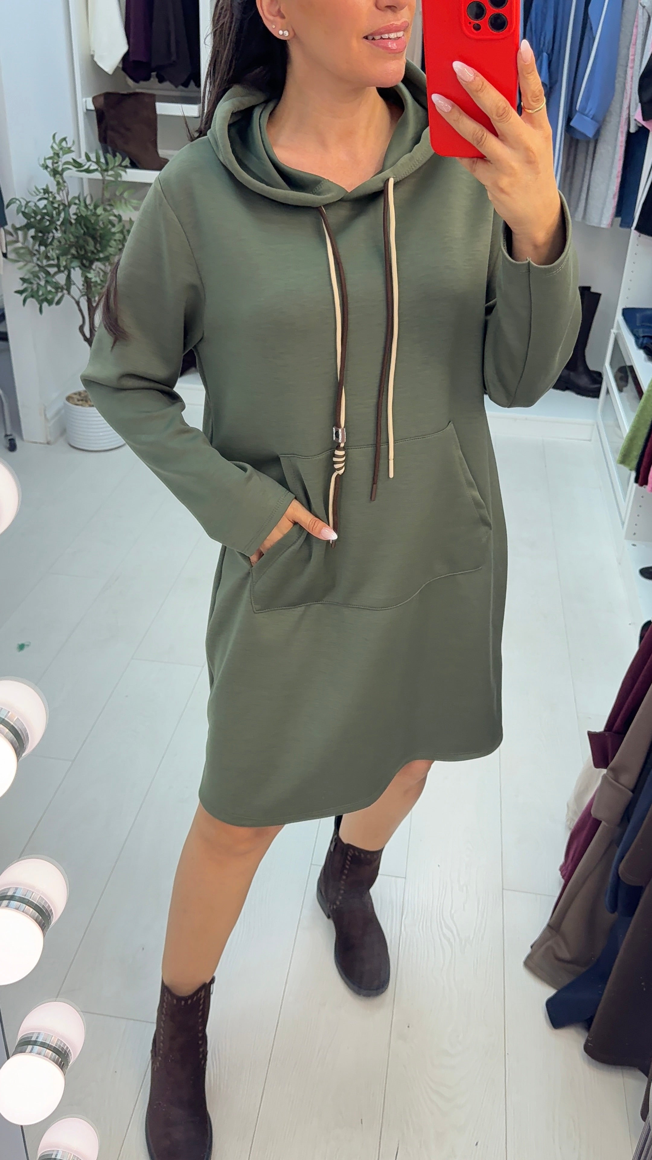 Coco Casual Hooded Jumper Dress