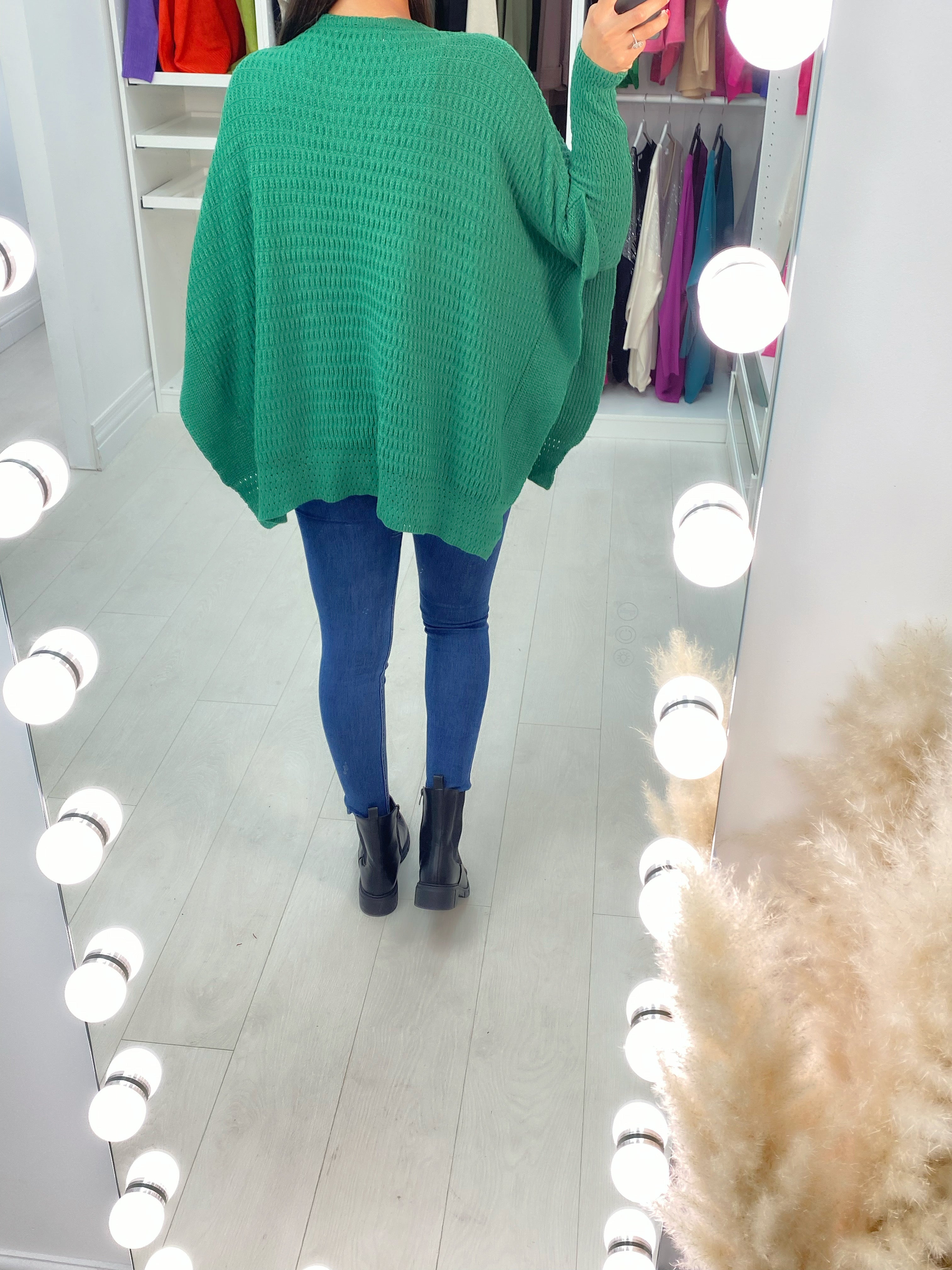 Zarya Front Pocket Knitted Poncho Jumper