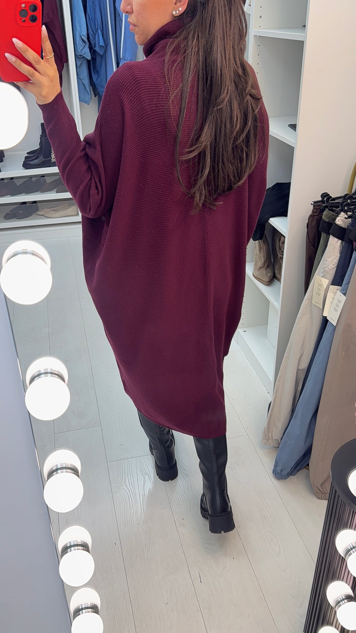 Emina Roll Neck Jumper Dress