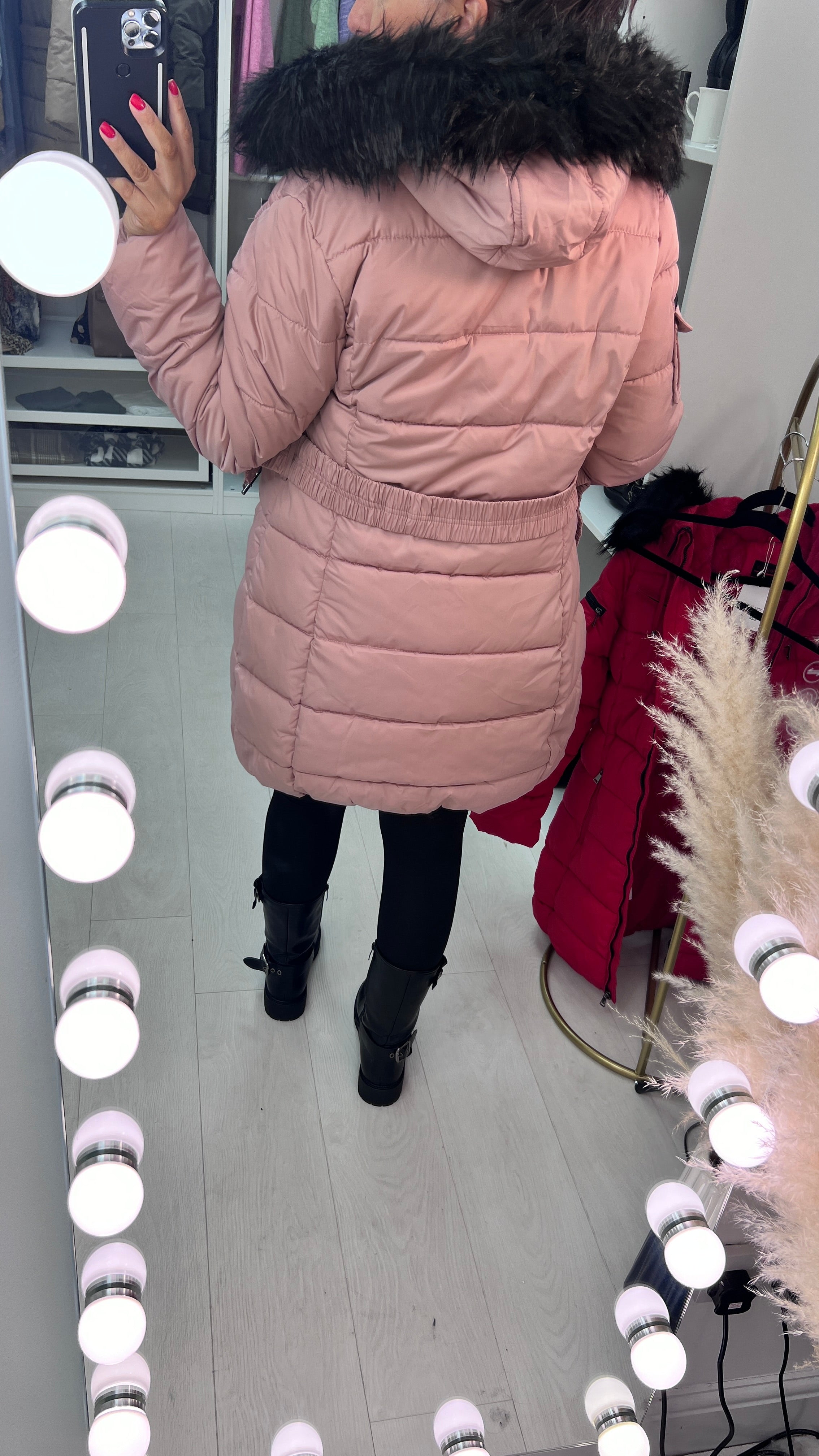 Trixie Baby Pink Faux Fur Hooded Coat