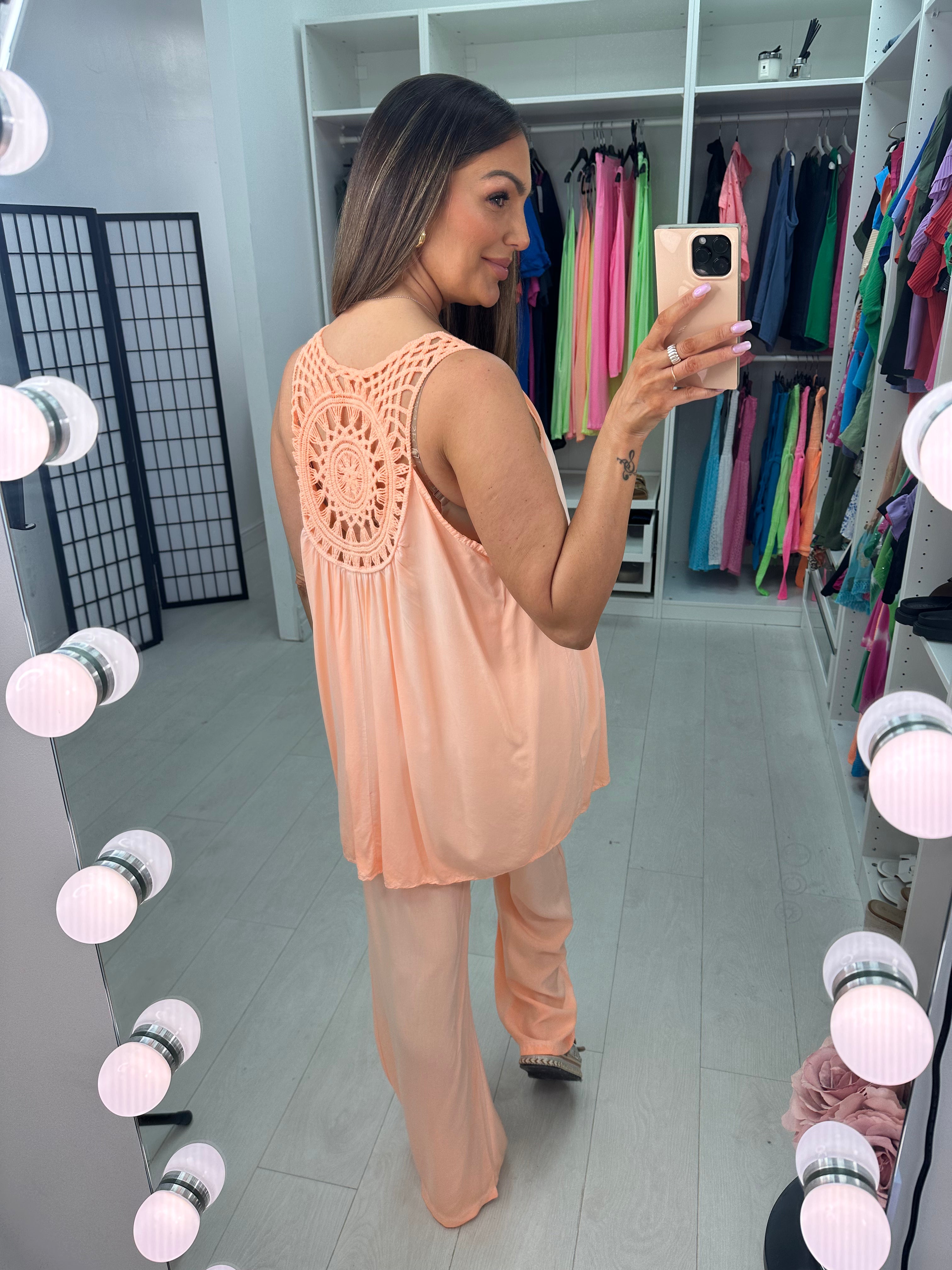 Tanitha Neon Crochet Loose Fit Co-Ord