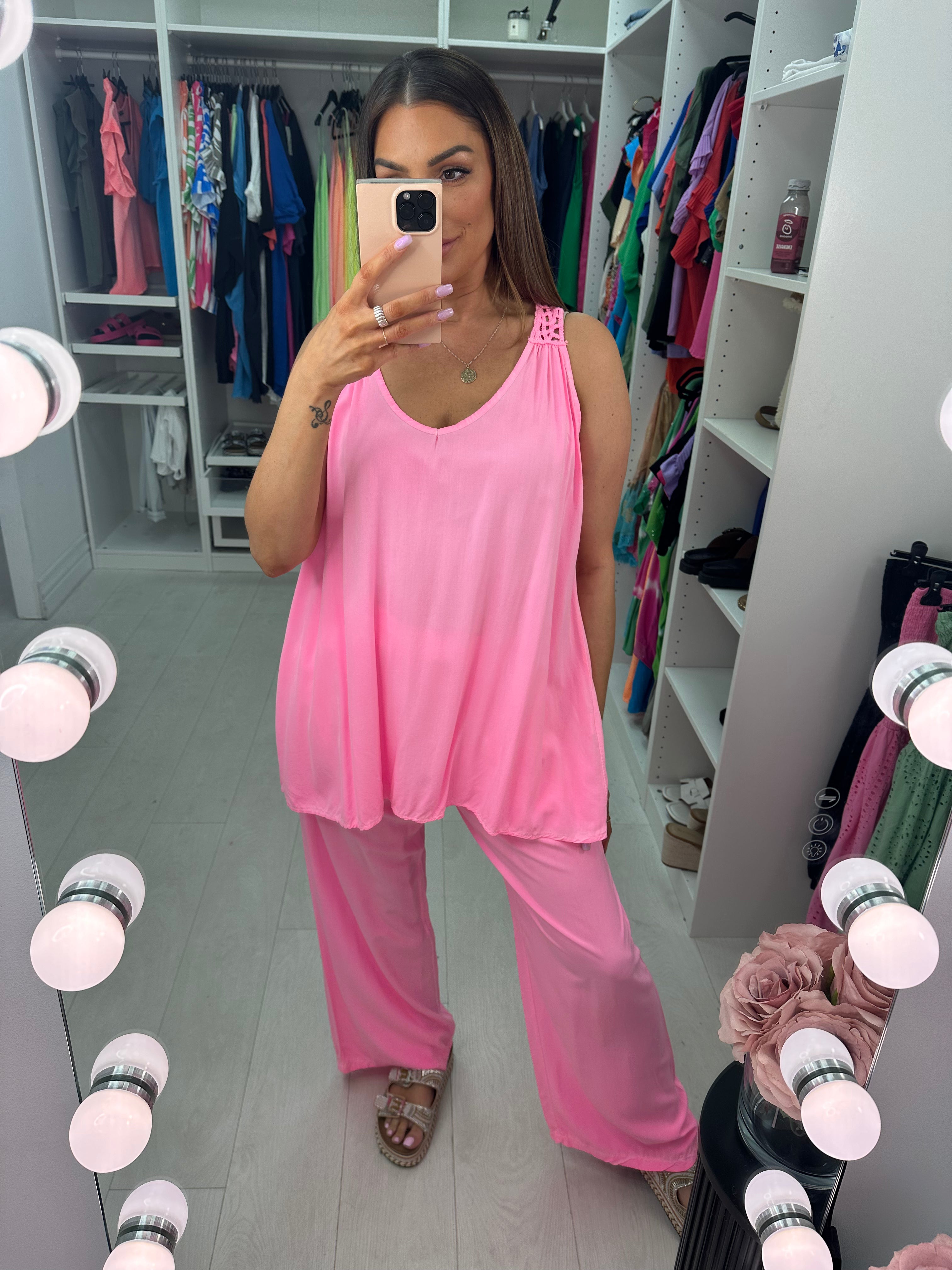 Tanitha Neon Crochet Loose Fit Co-Ord