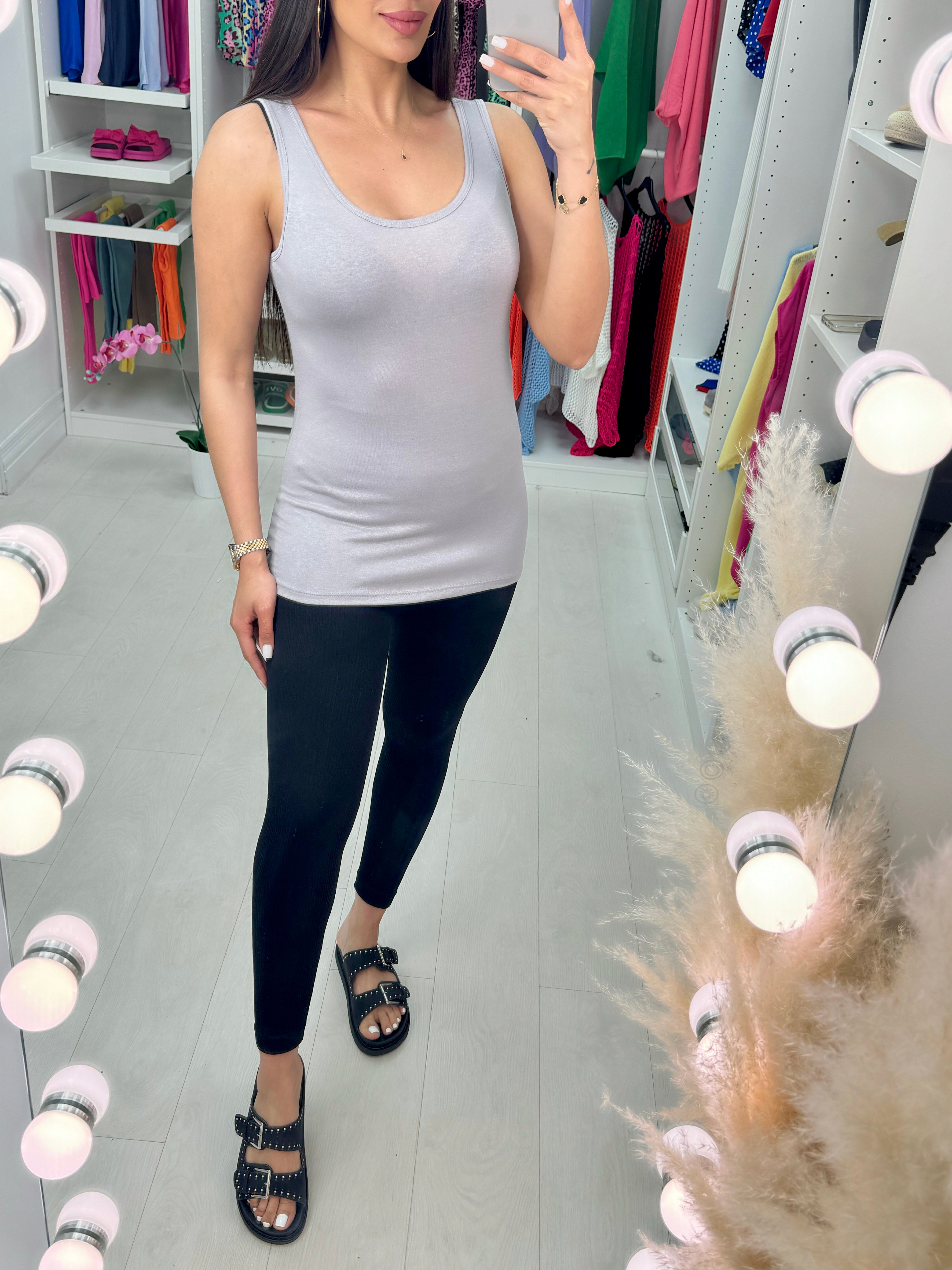 Arden Plain Basic Vest Top