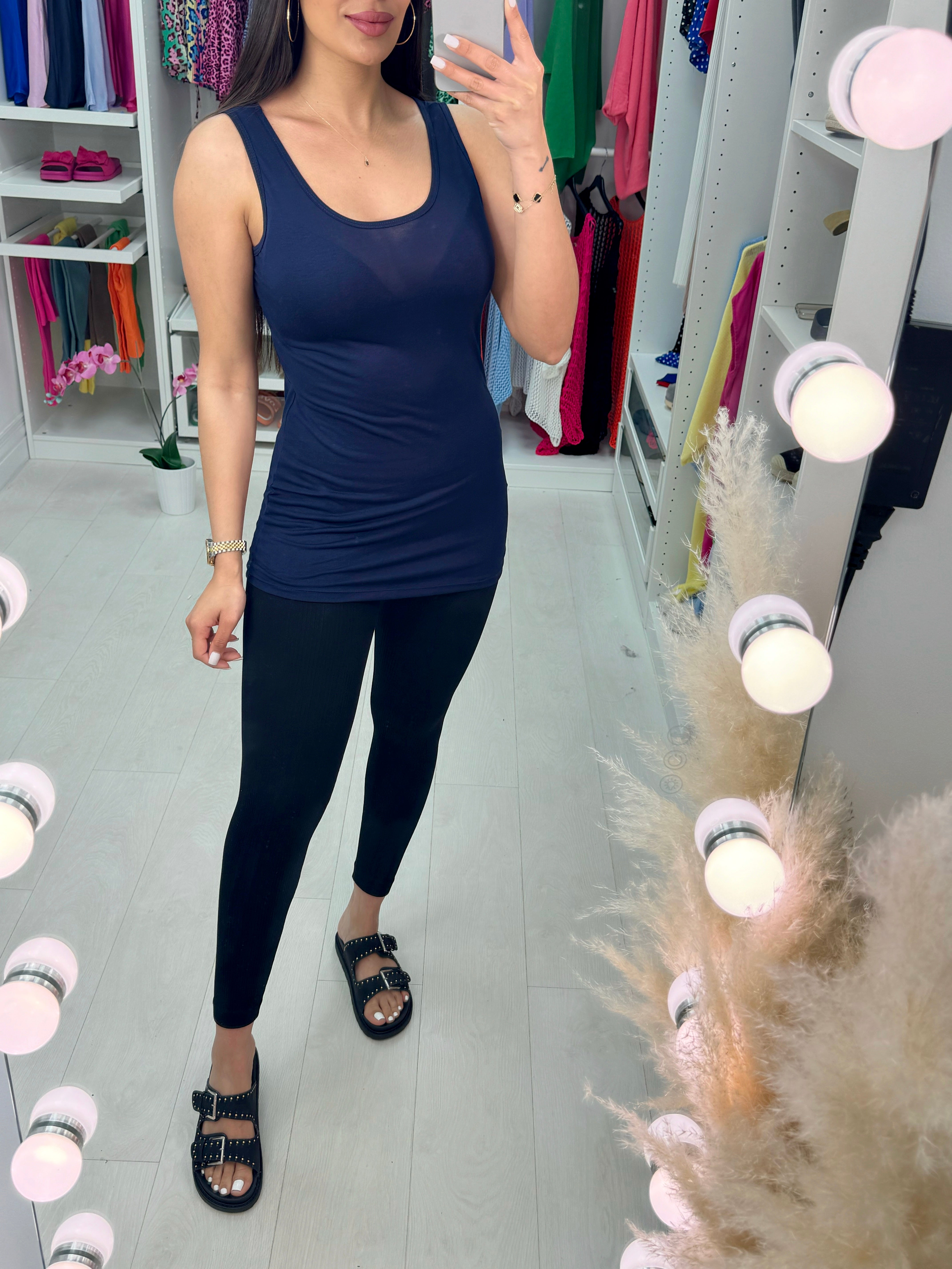 Arden Plain Basic Vest Top