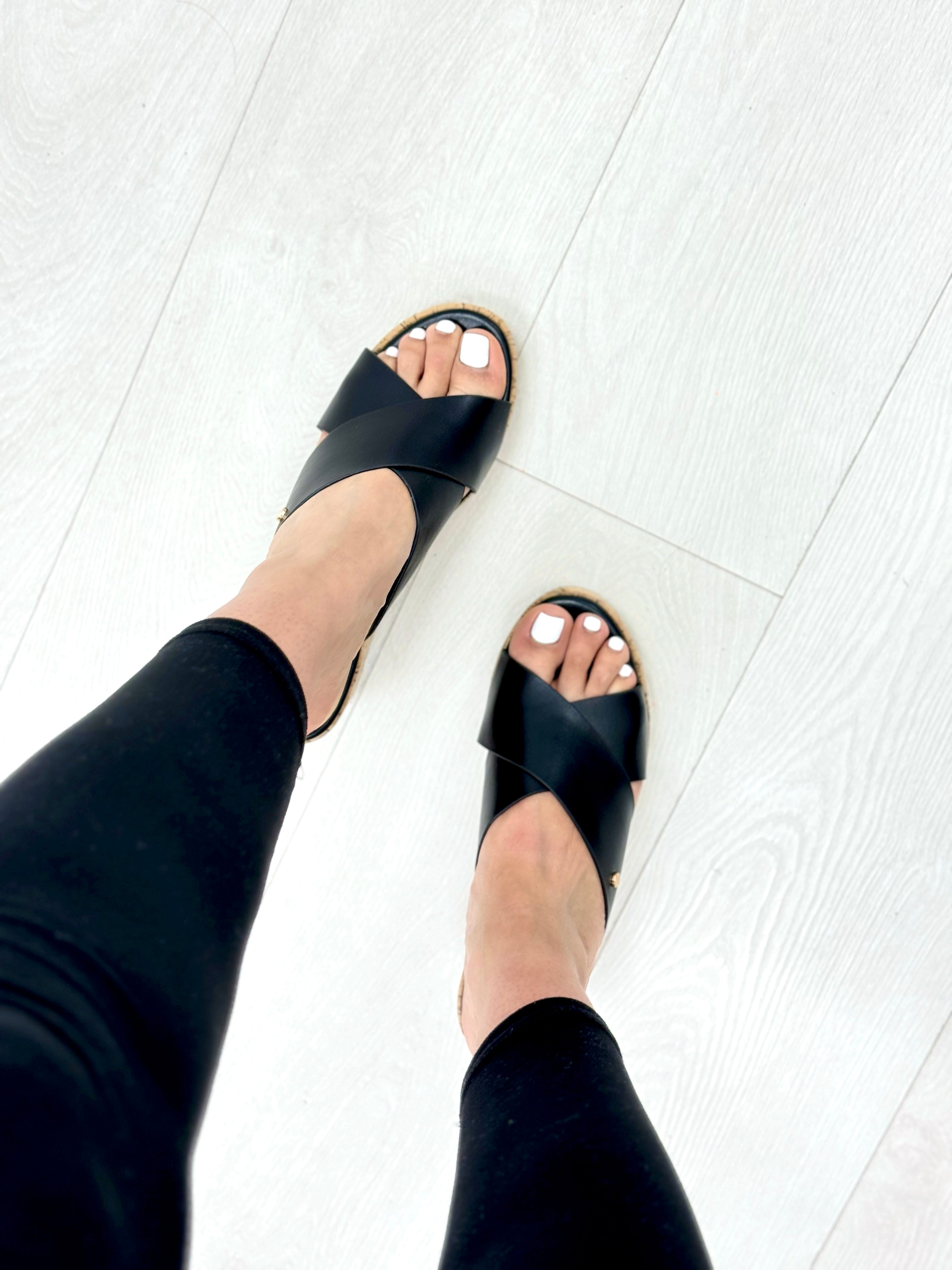 Solinho Plain Cork Platform Sandals