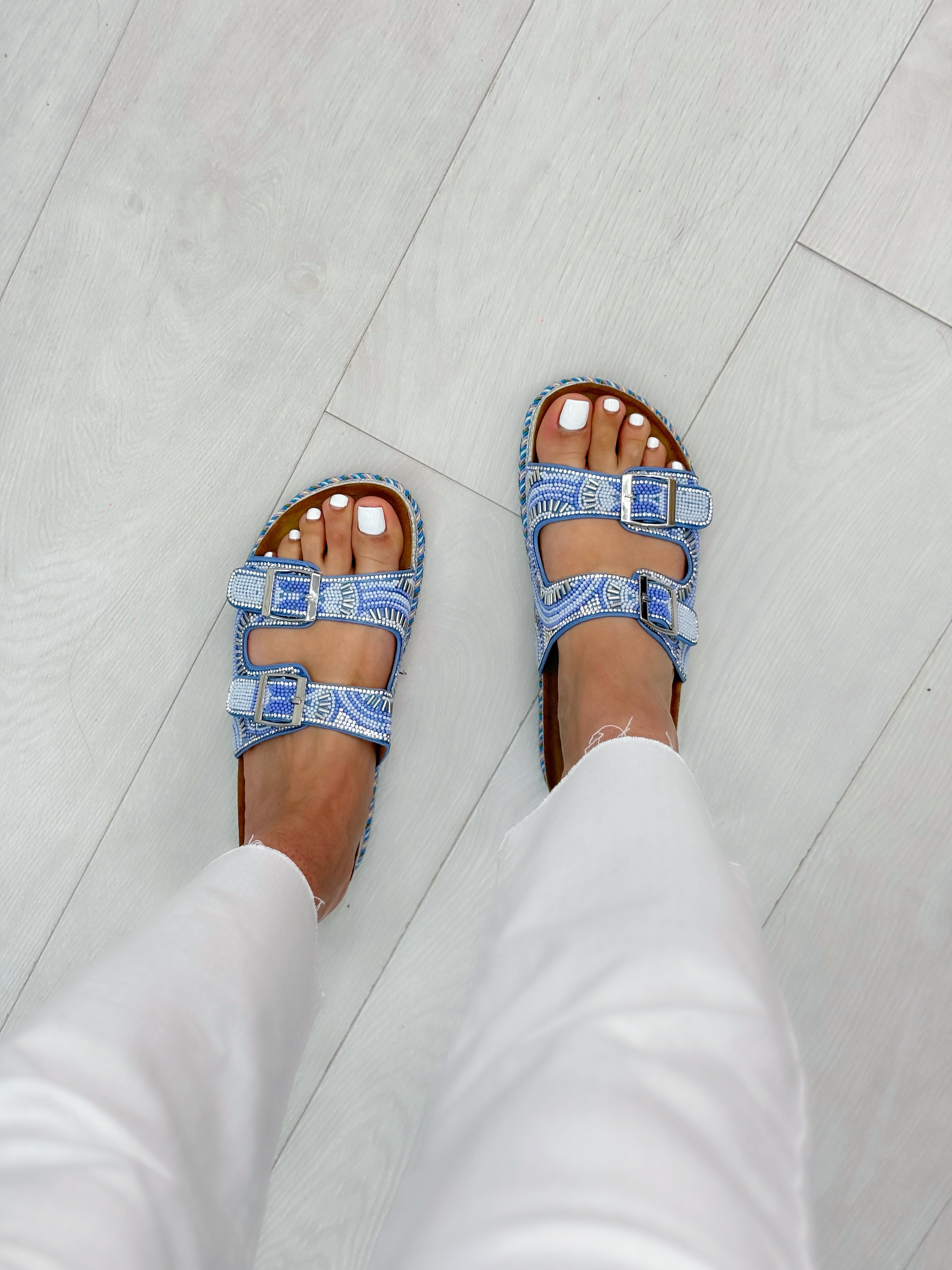 Jorgito Rhinestone Detail Sliders