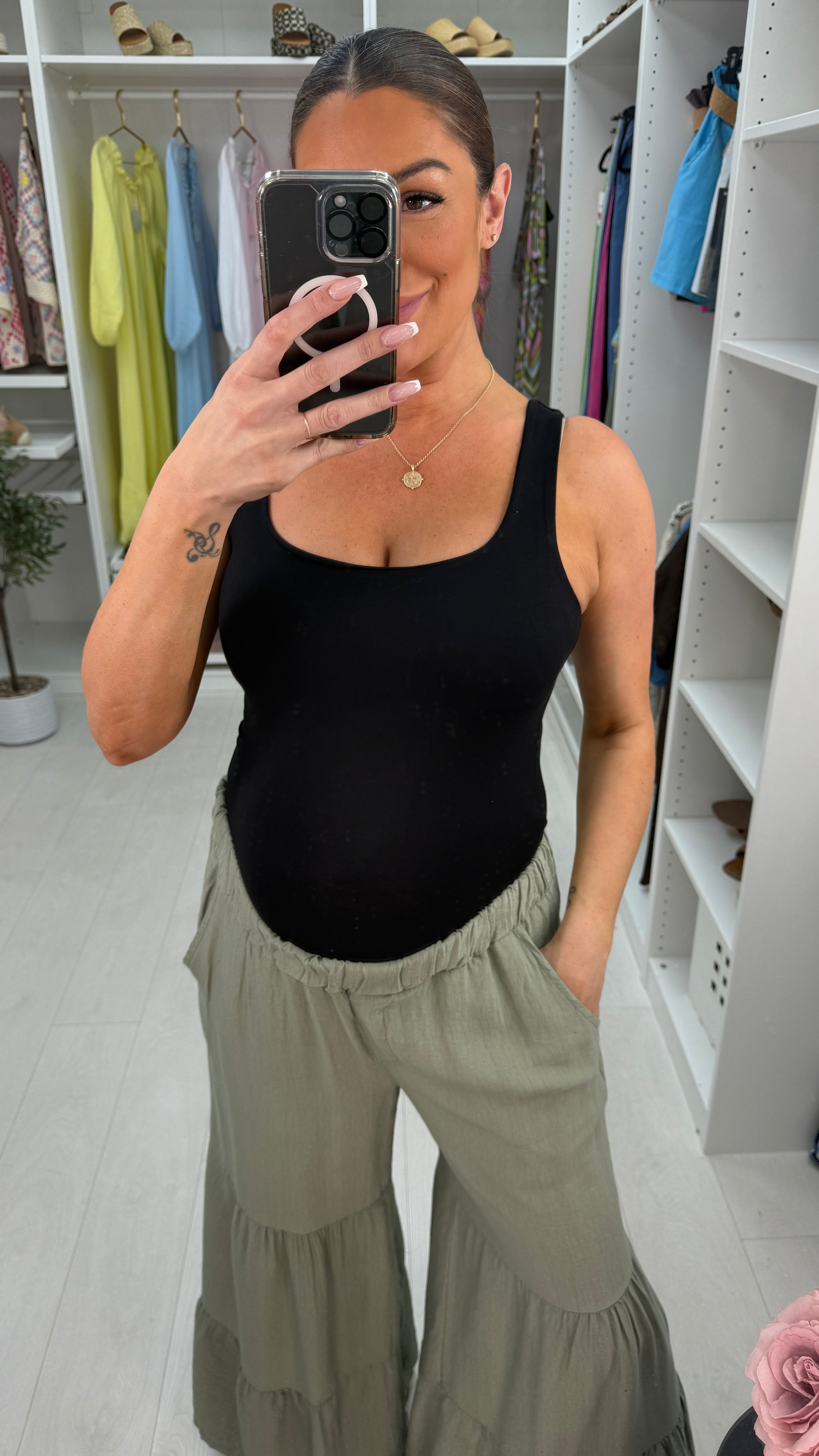 Livy Plain Jersey Vest Top