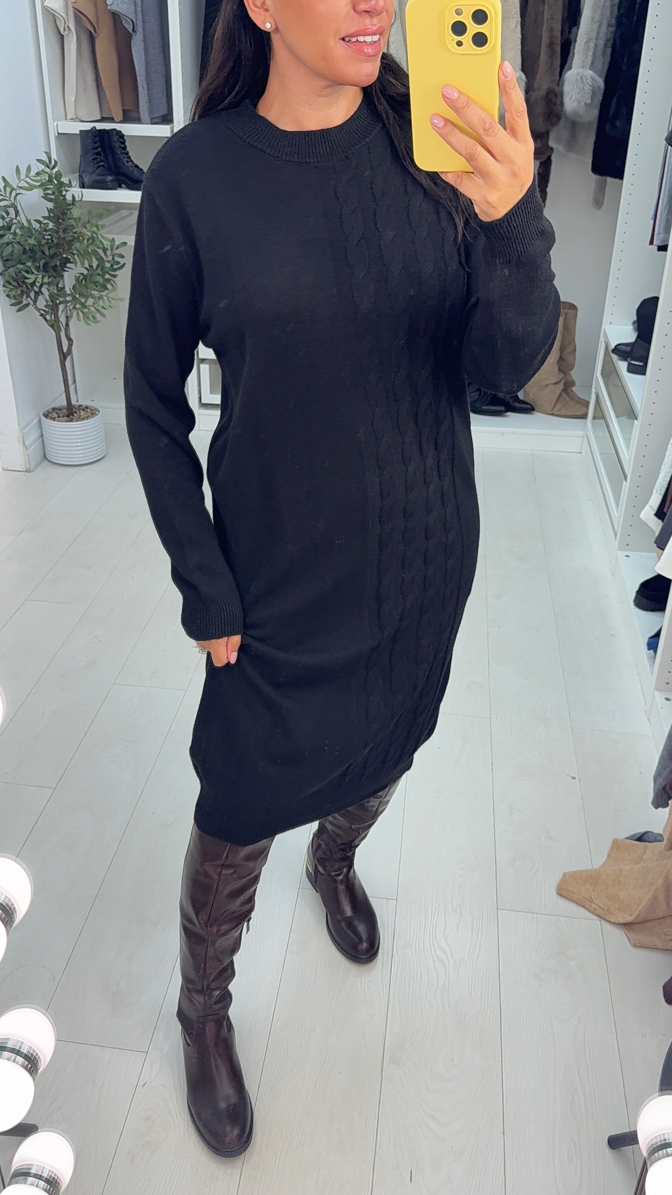 Miriam Cable Detail Knitted Dress