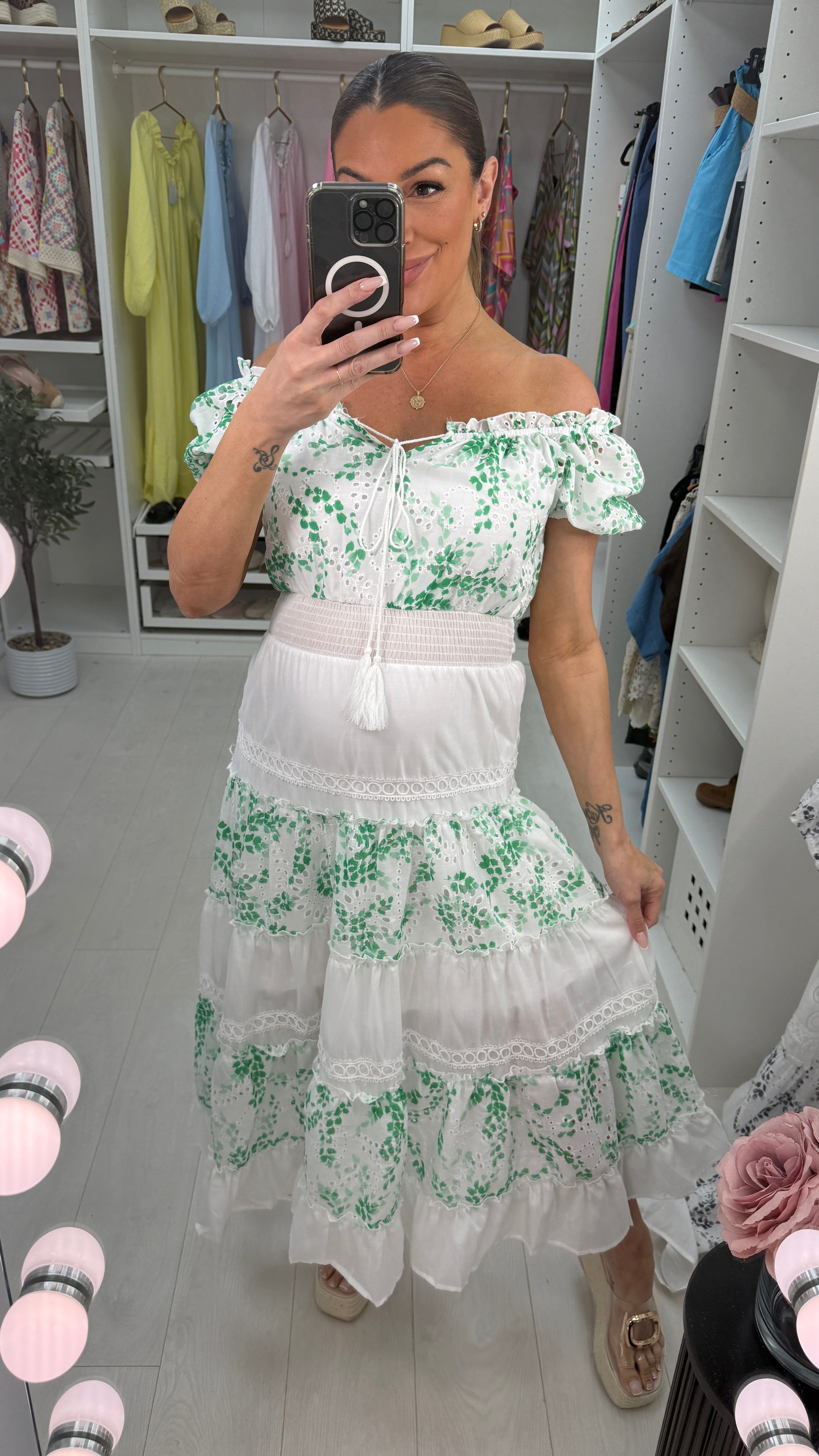 Marion Bardot Embroidered Detail Maxi Dress