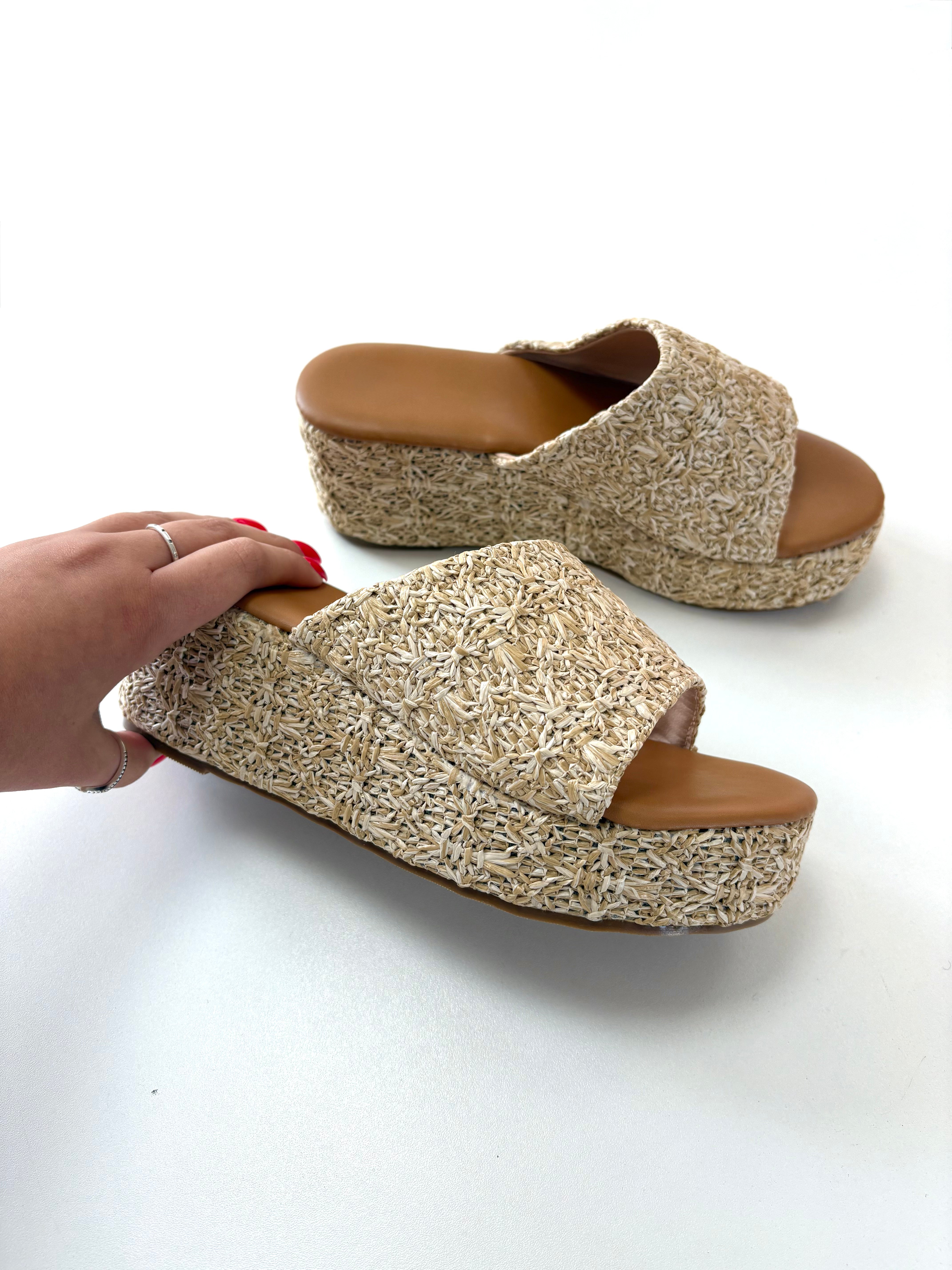 Sevah Woven Platform Mule