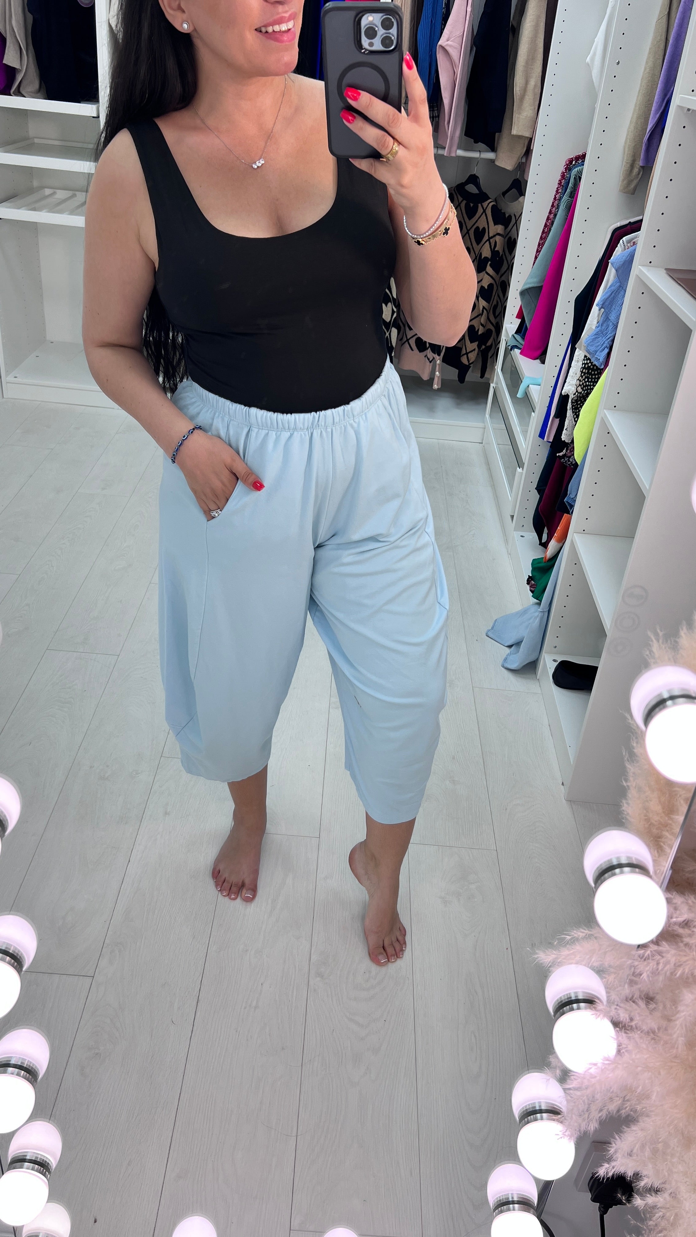 Leia Aladdin Wide Leg Elasticated Joggers