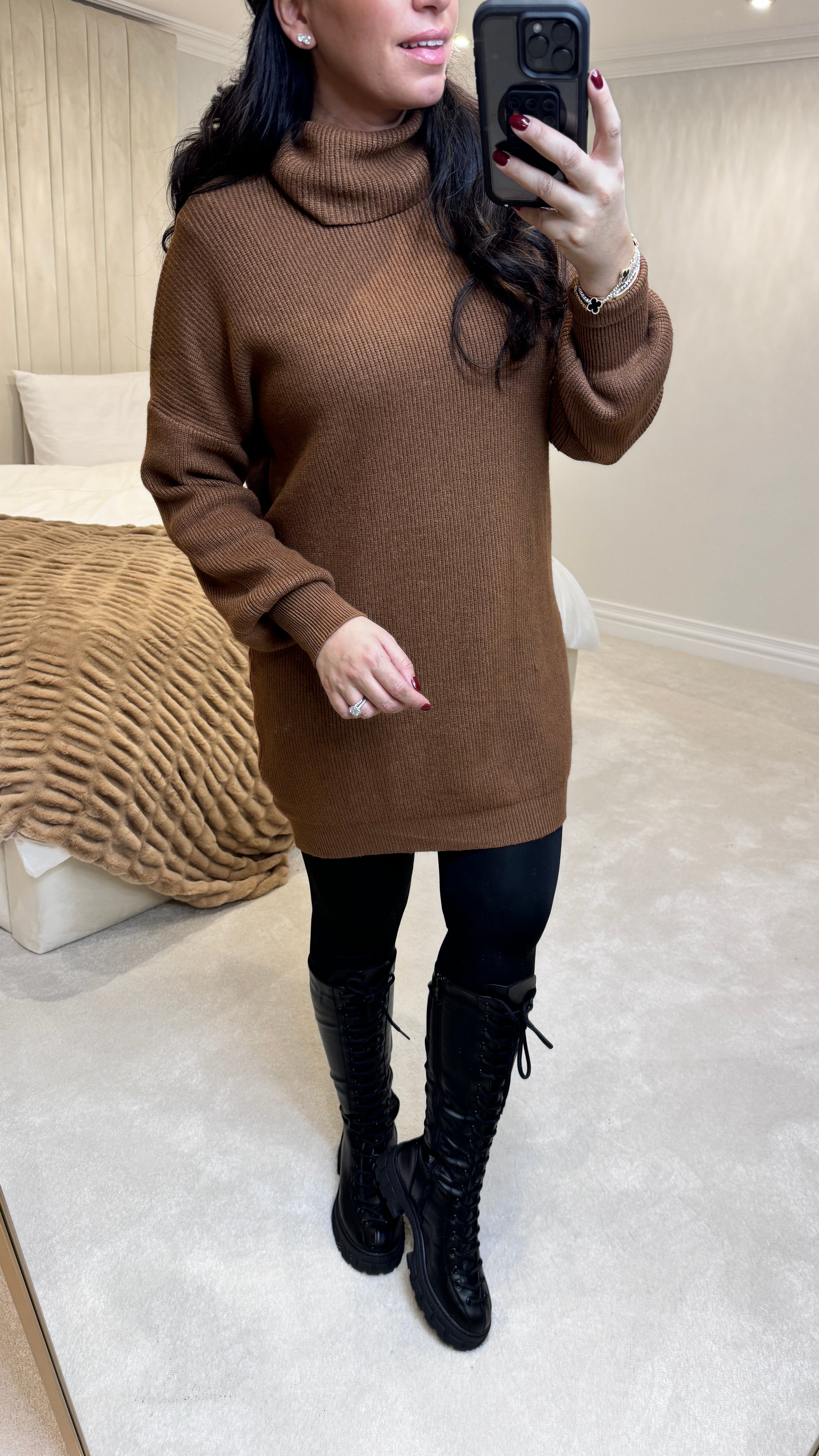 Emolia Soft Knit Roll Neck Jumper