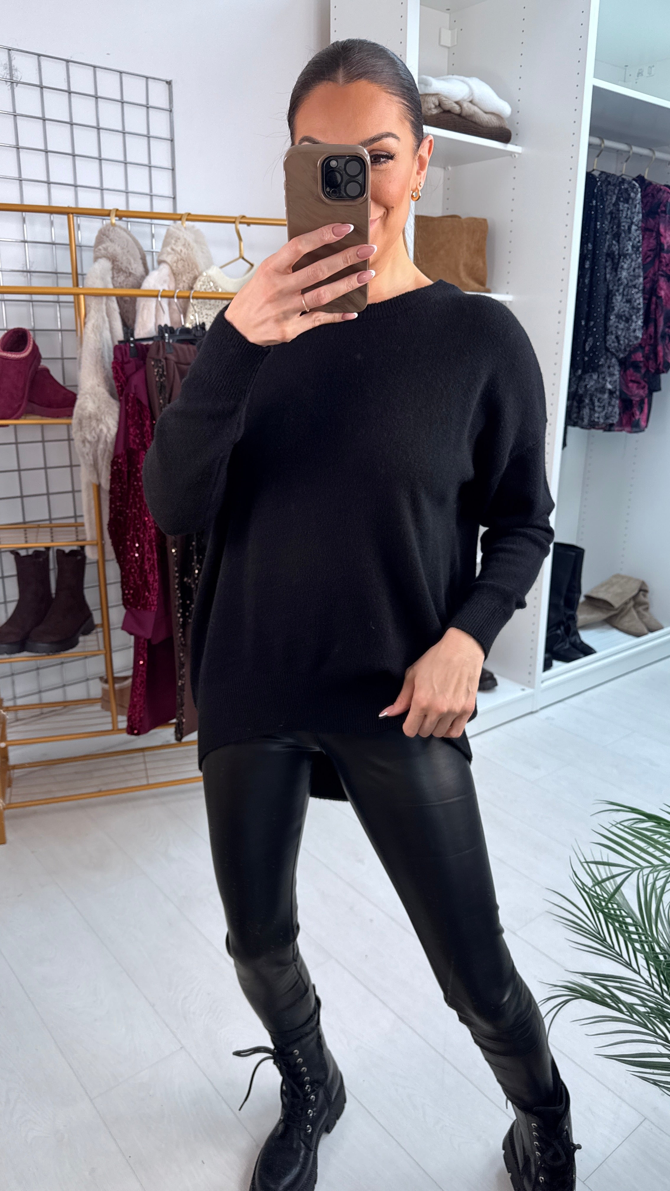 Chenko Butterfly Diamante Back Jumper