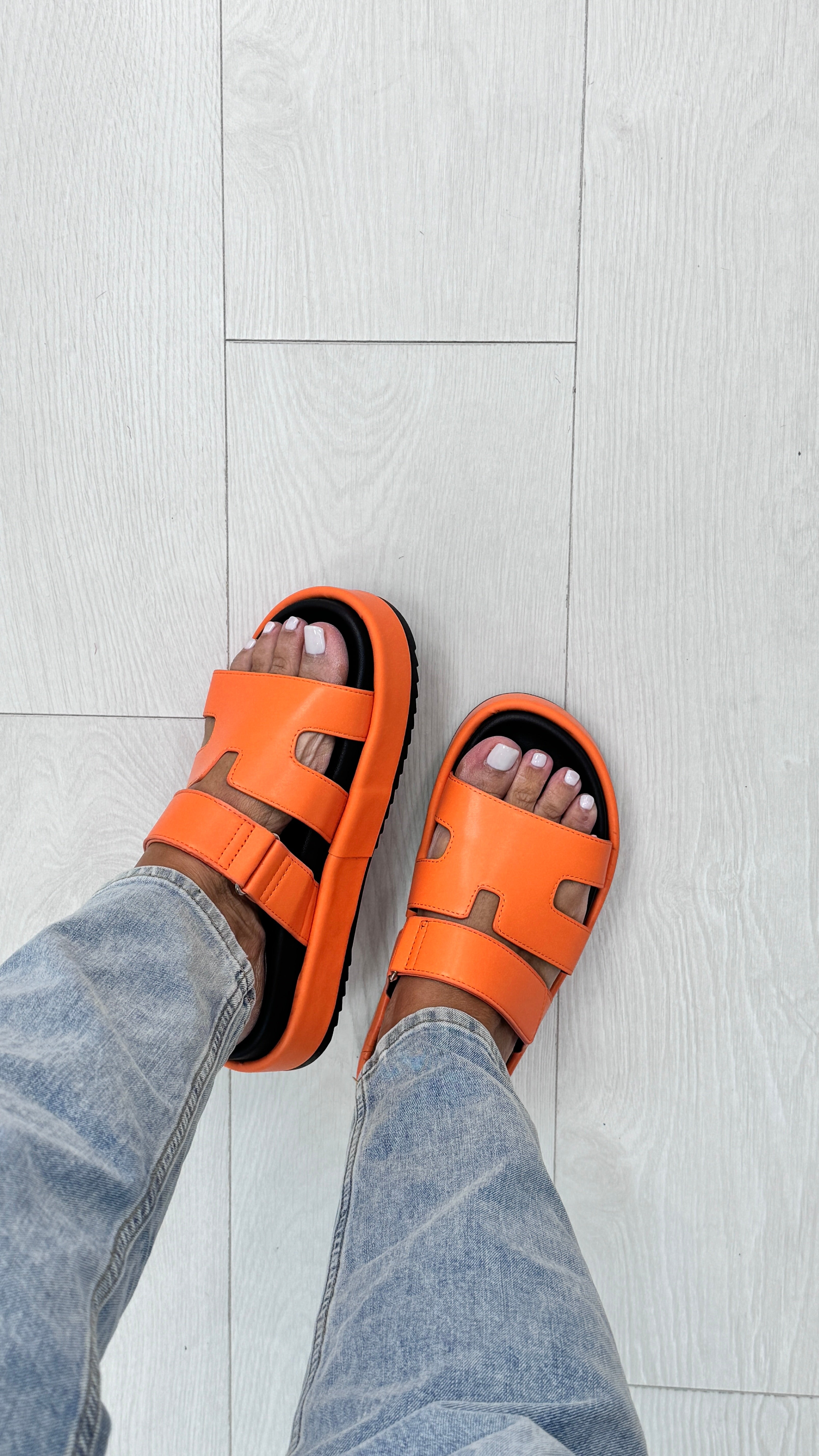 Amel Gladiator Platform Slider Sandal