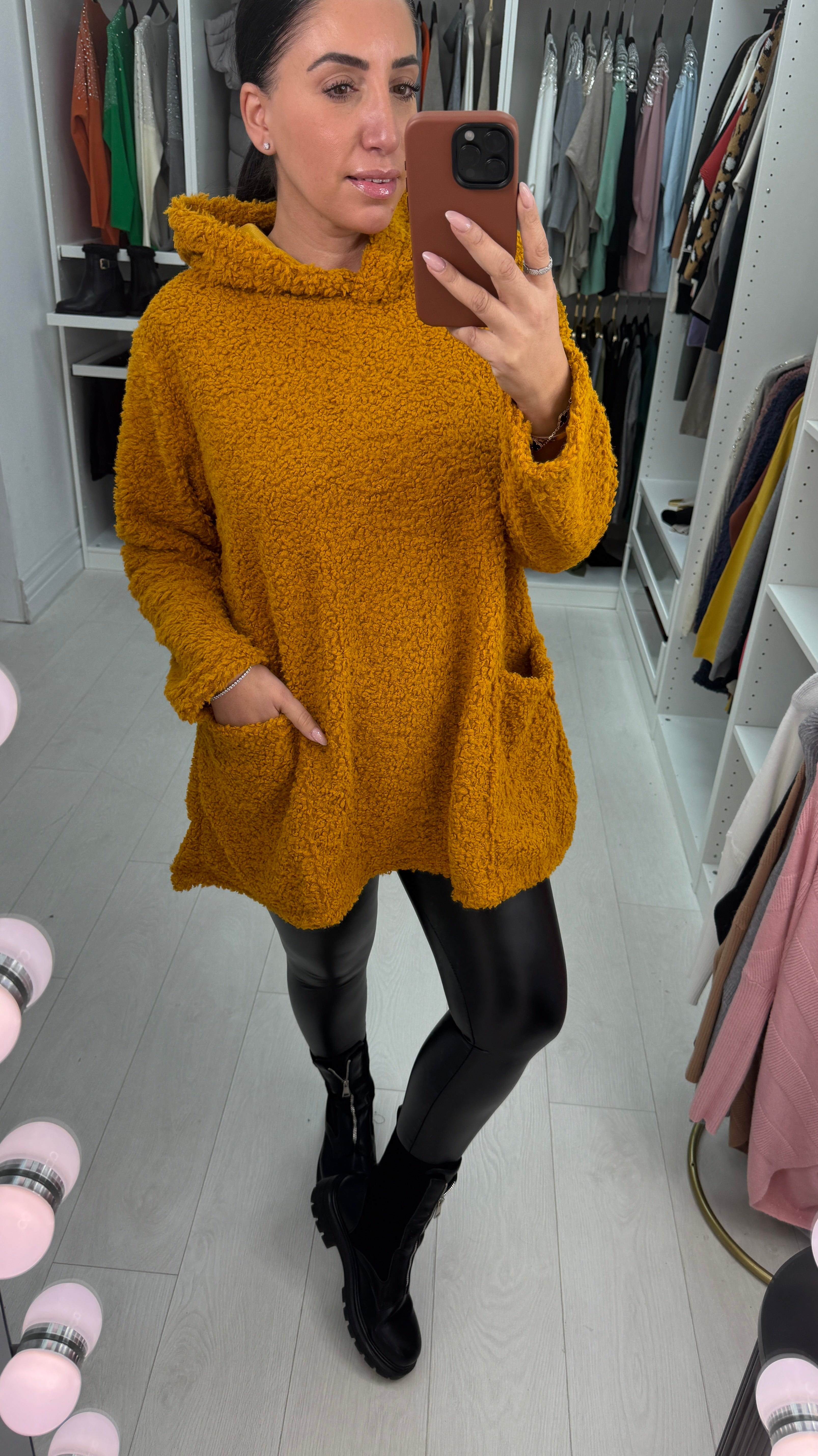 Keeney Oversized Teddy Hoodie Jumper