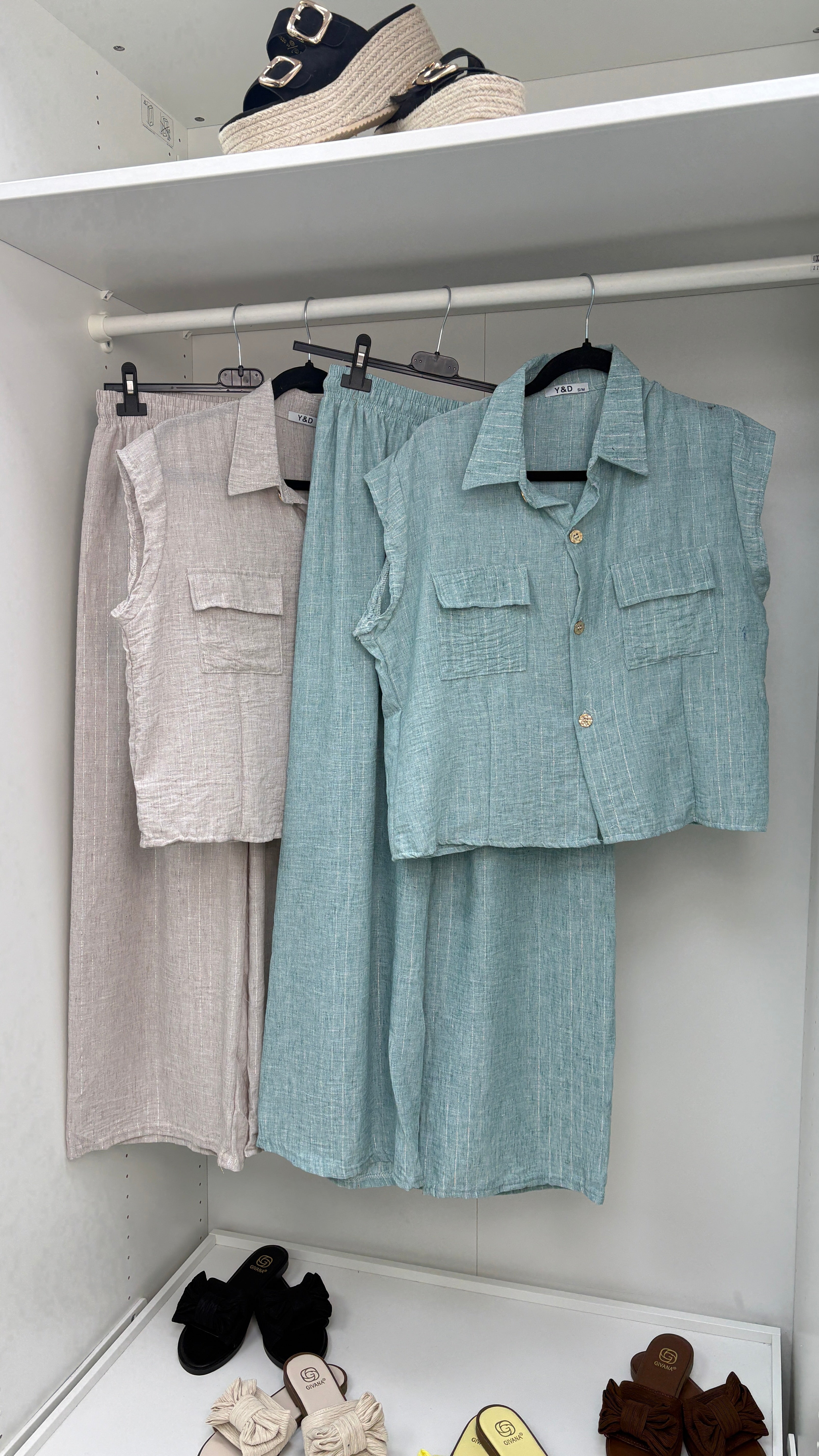 Delilah Lurex Button Front Co-Ord Set