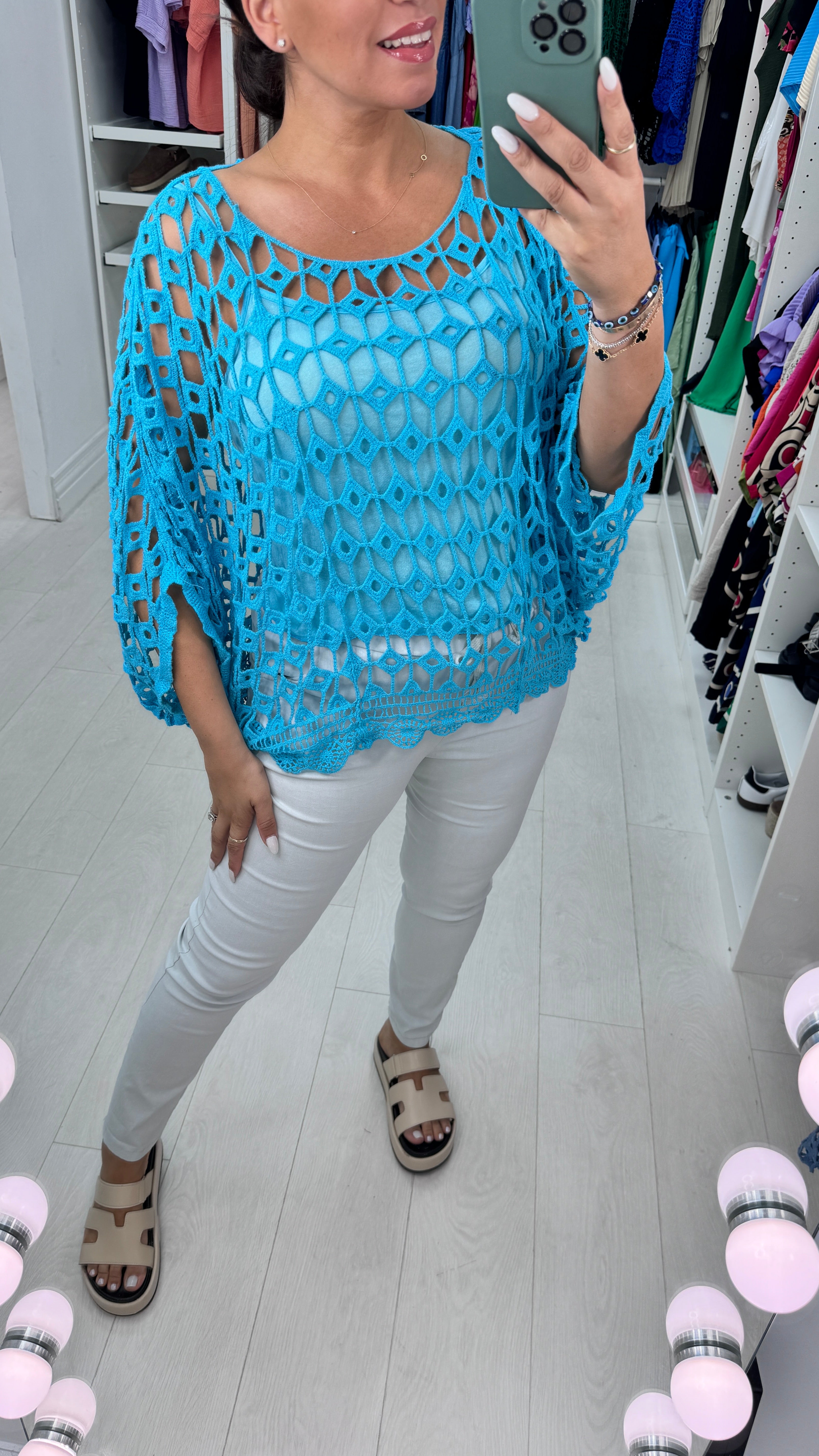 Queensland Crochet Batwing Top