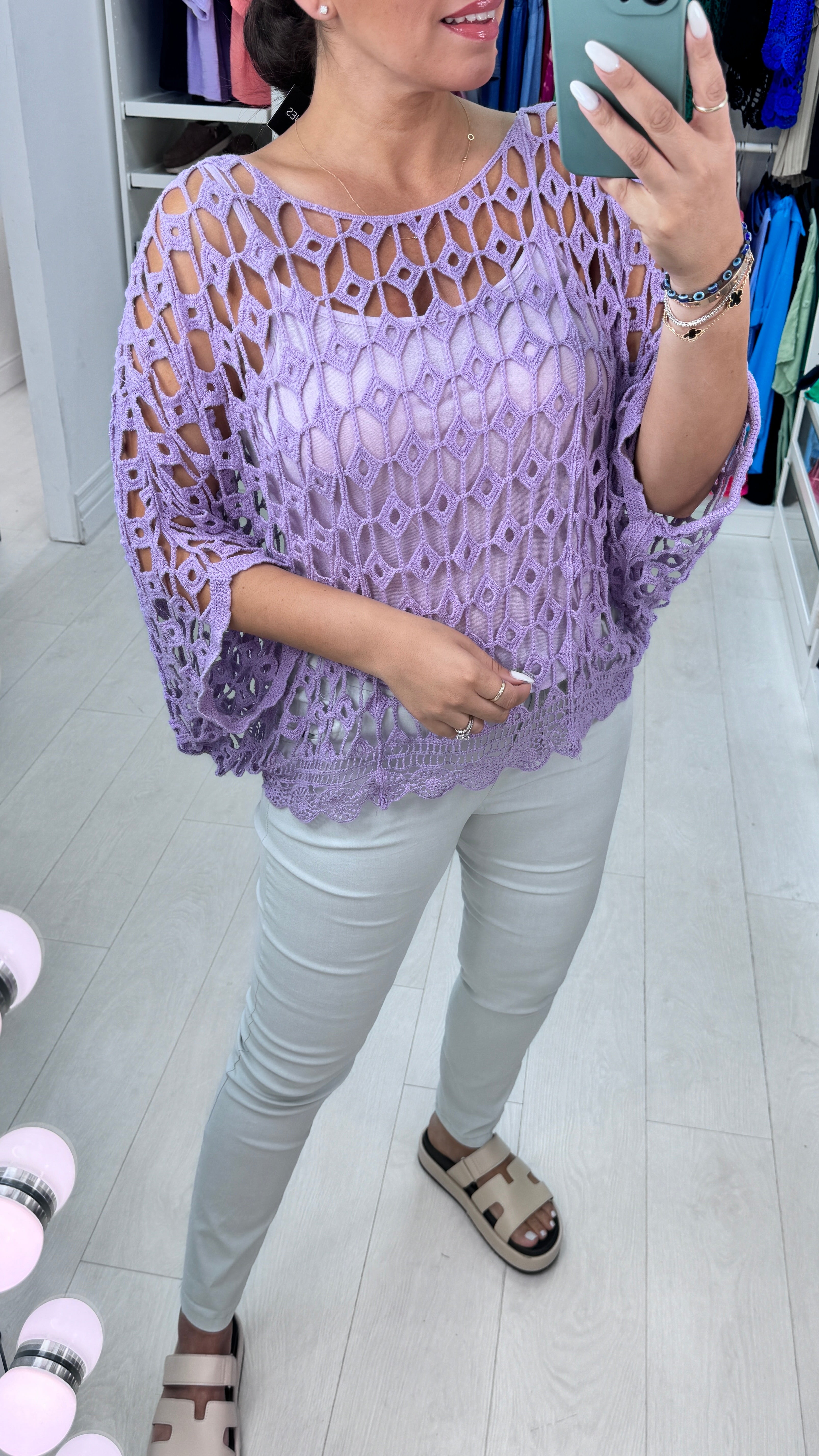 Queensland Crochet Batwing Top