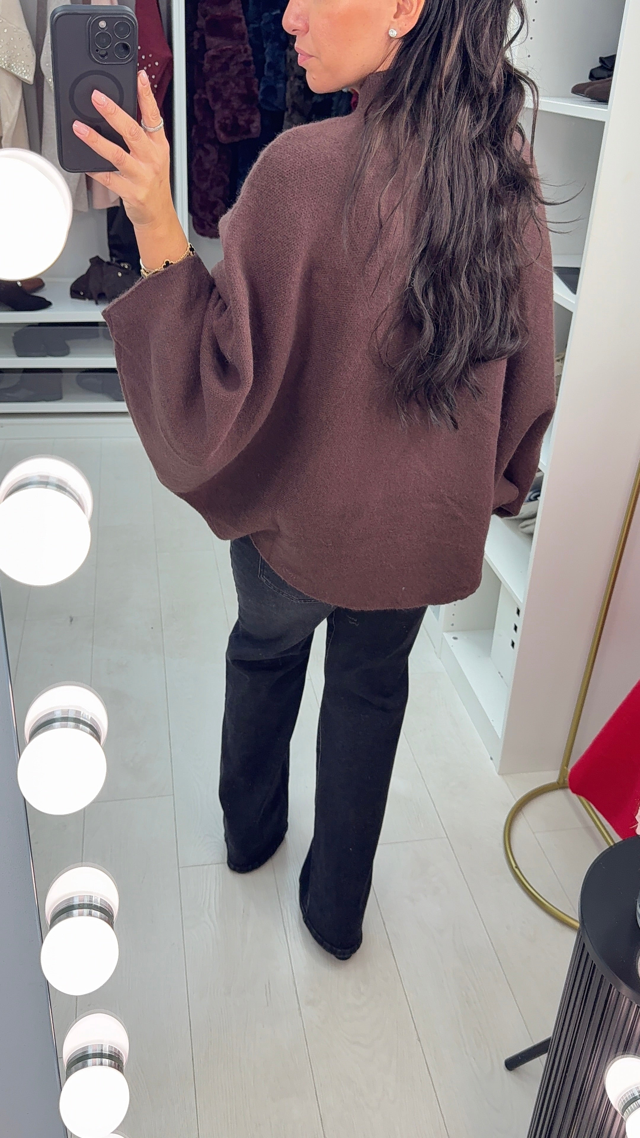 Laureen Crystal Bow Detail Knit Jumper