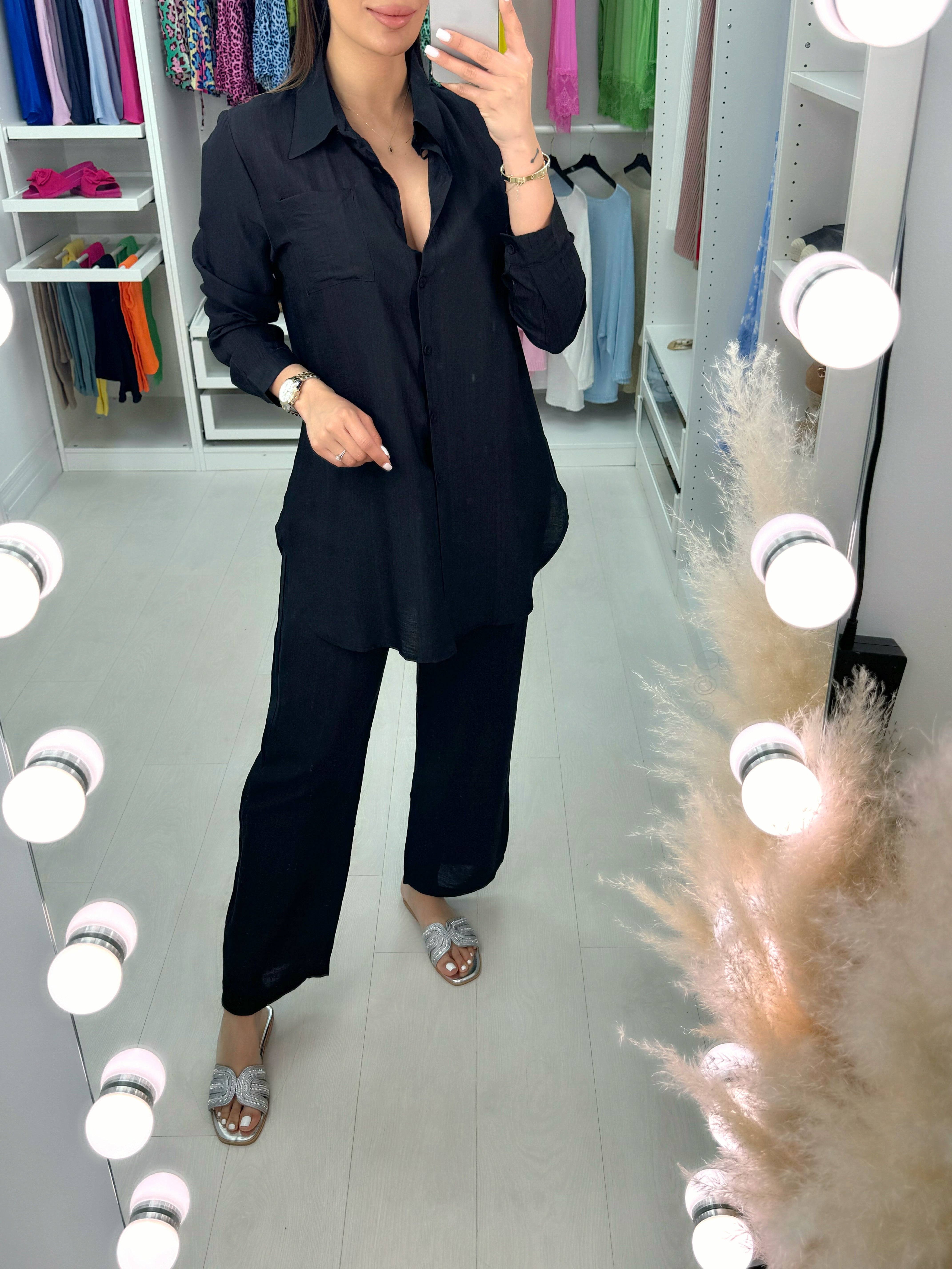 Lilica Lightweight Shirt & Wide Leg Trouser Co-Ords