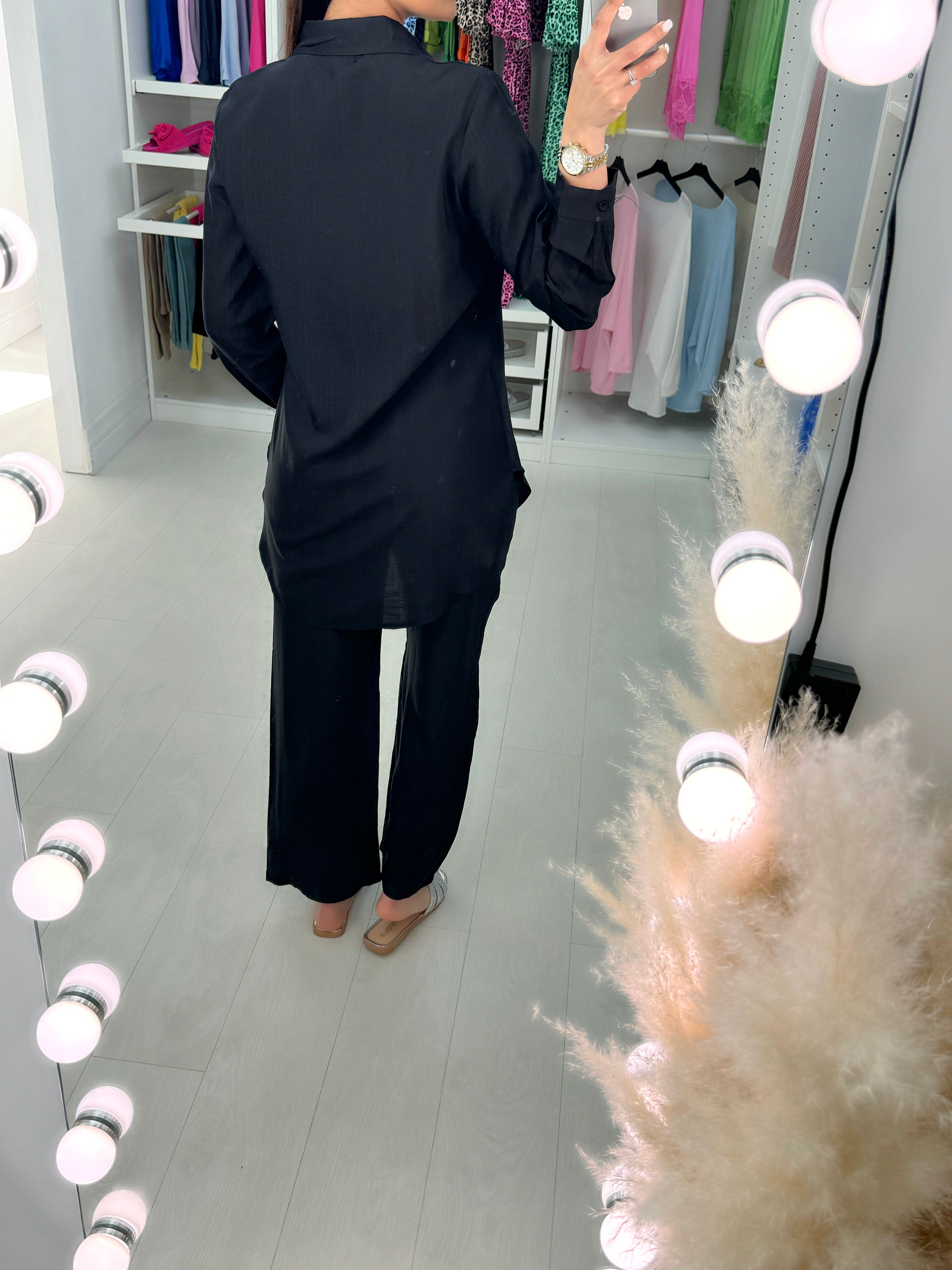 Lilica Lightweight Shirt & Wide Leg Trouser Co-Ords