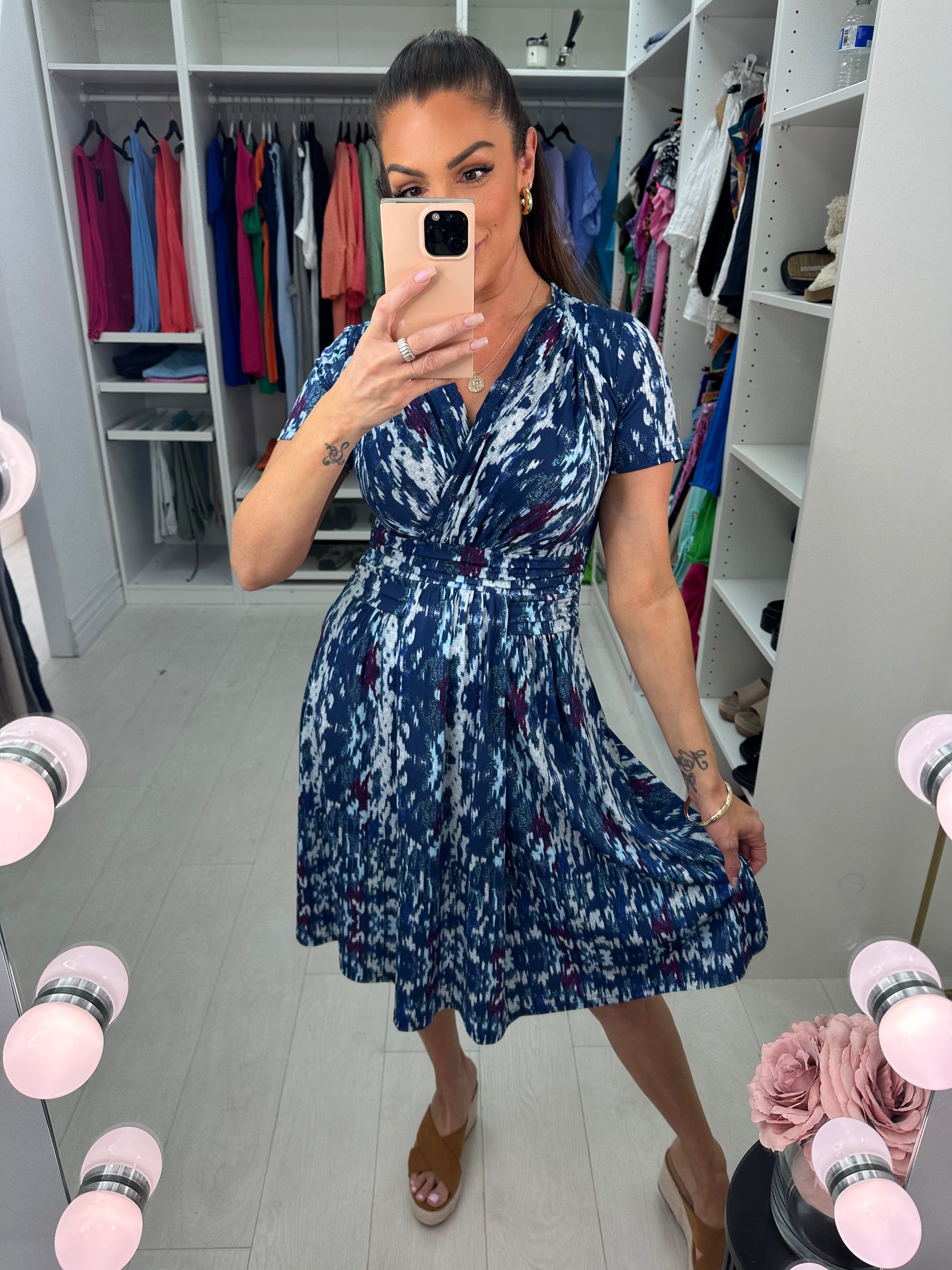 Alexis Abstract Print Dress