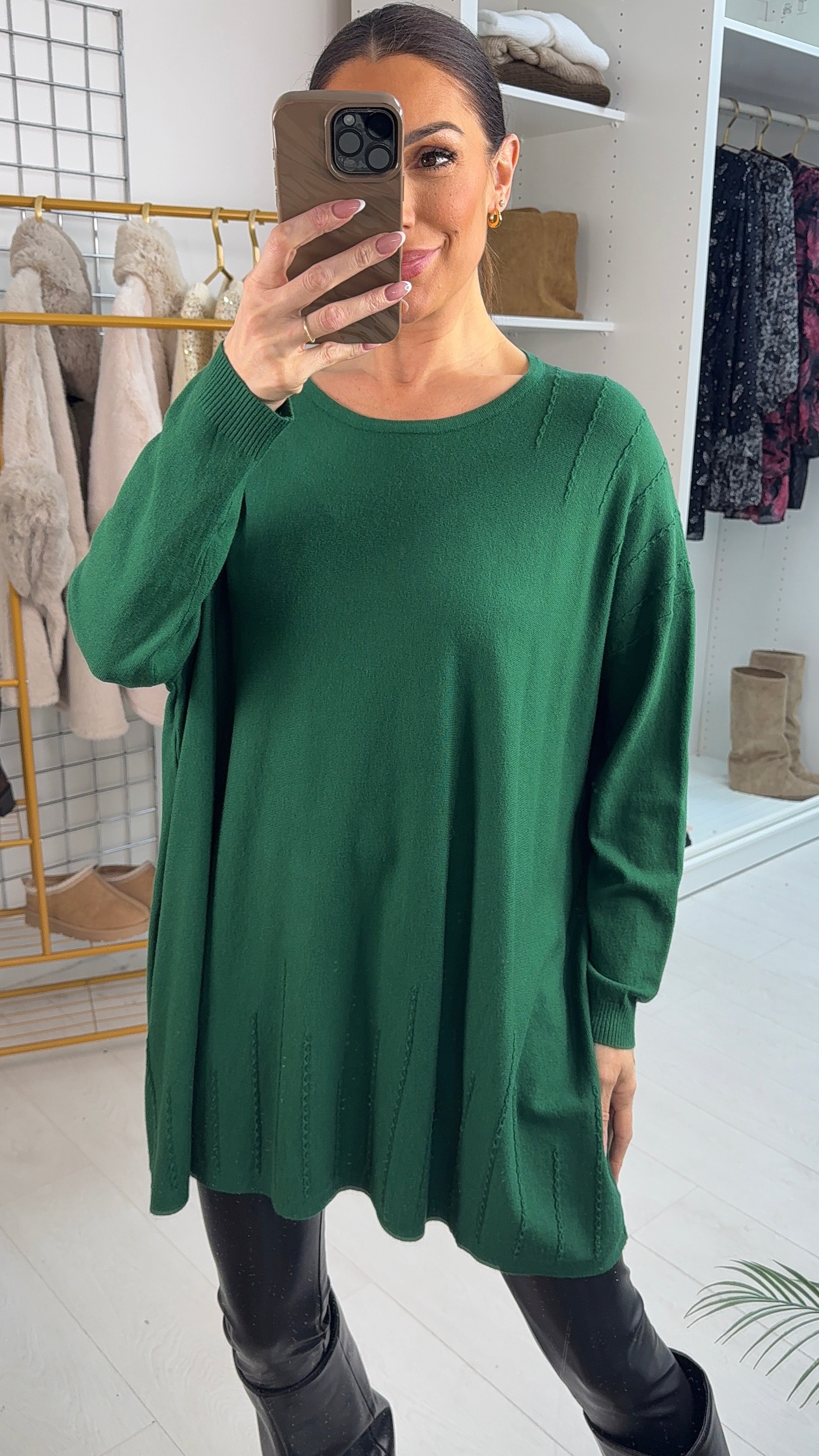 Nadia Plain Knitted Detail Jumper