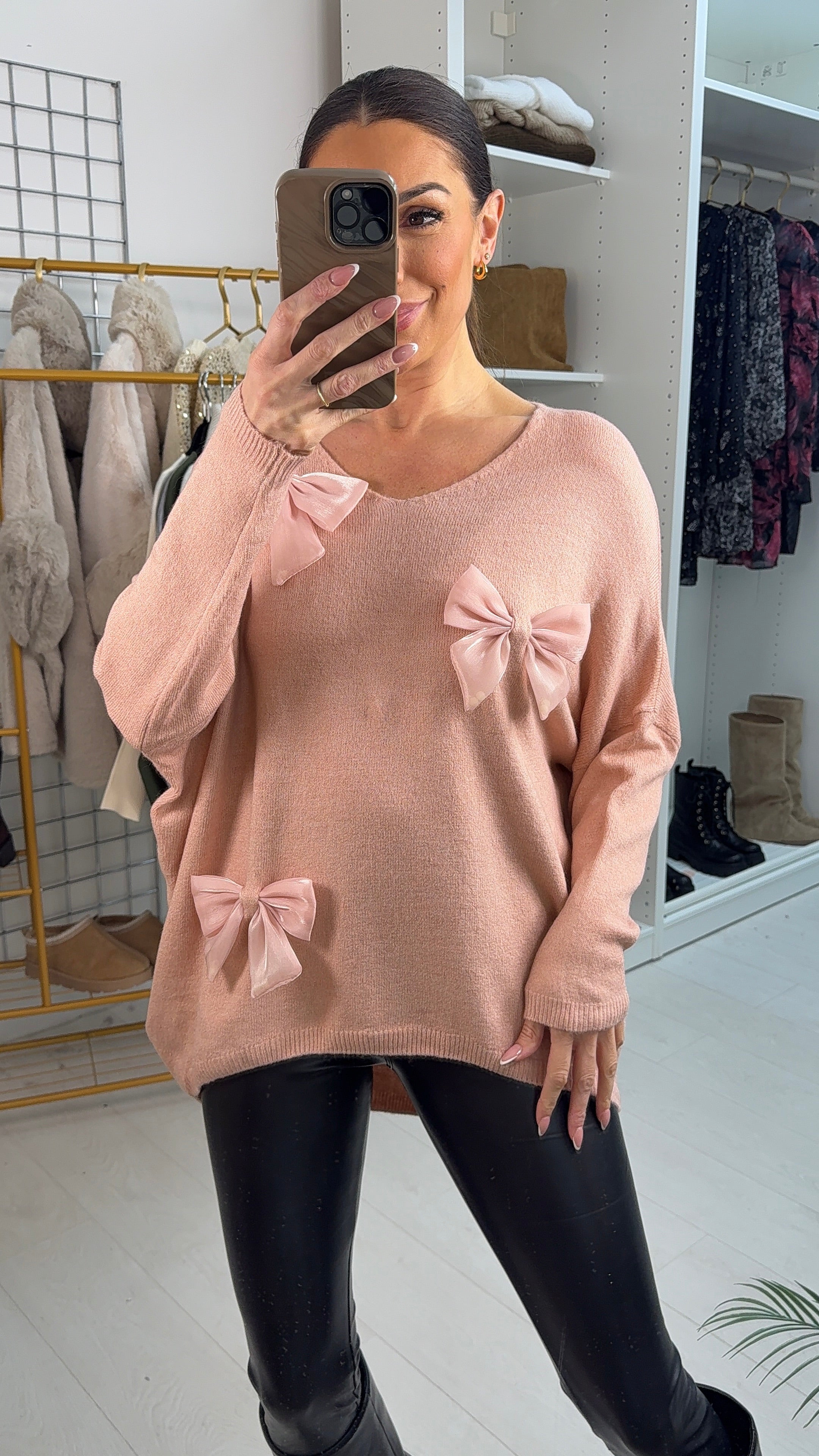 Julie Bow Detail Jumper