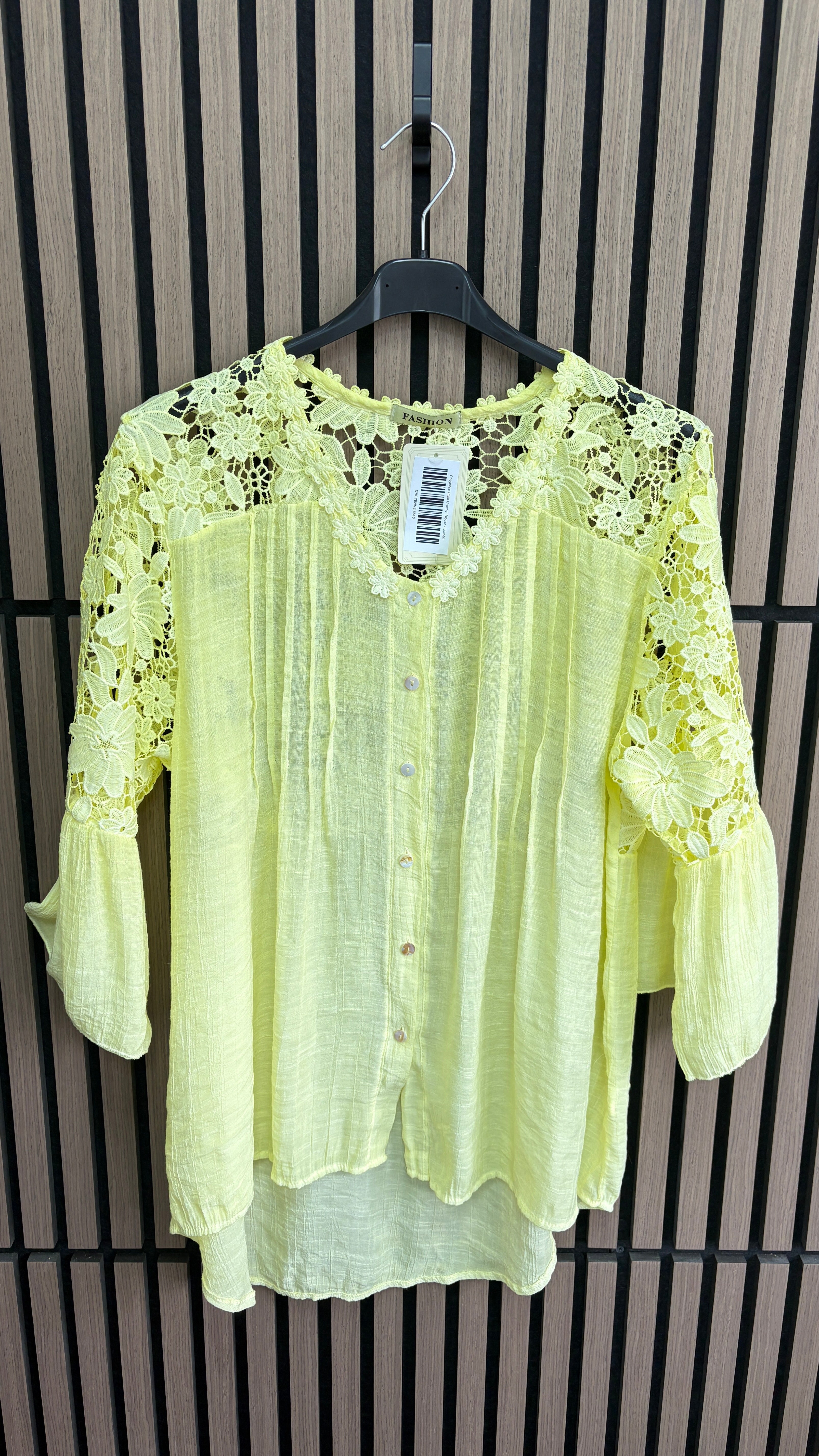 Cheyenne Plain Crochet Blouse