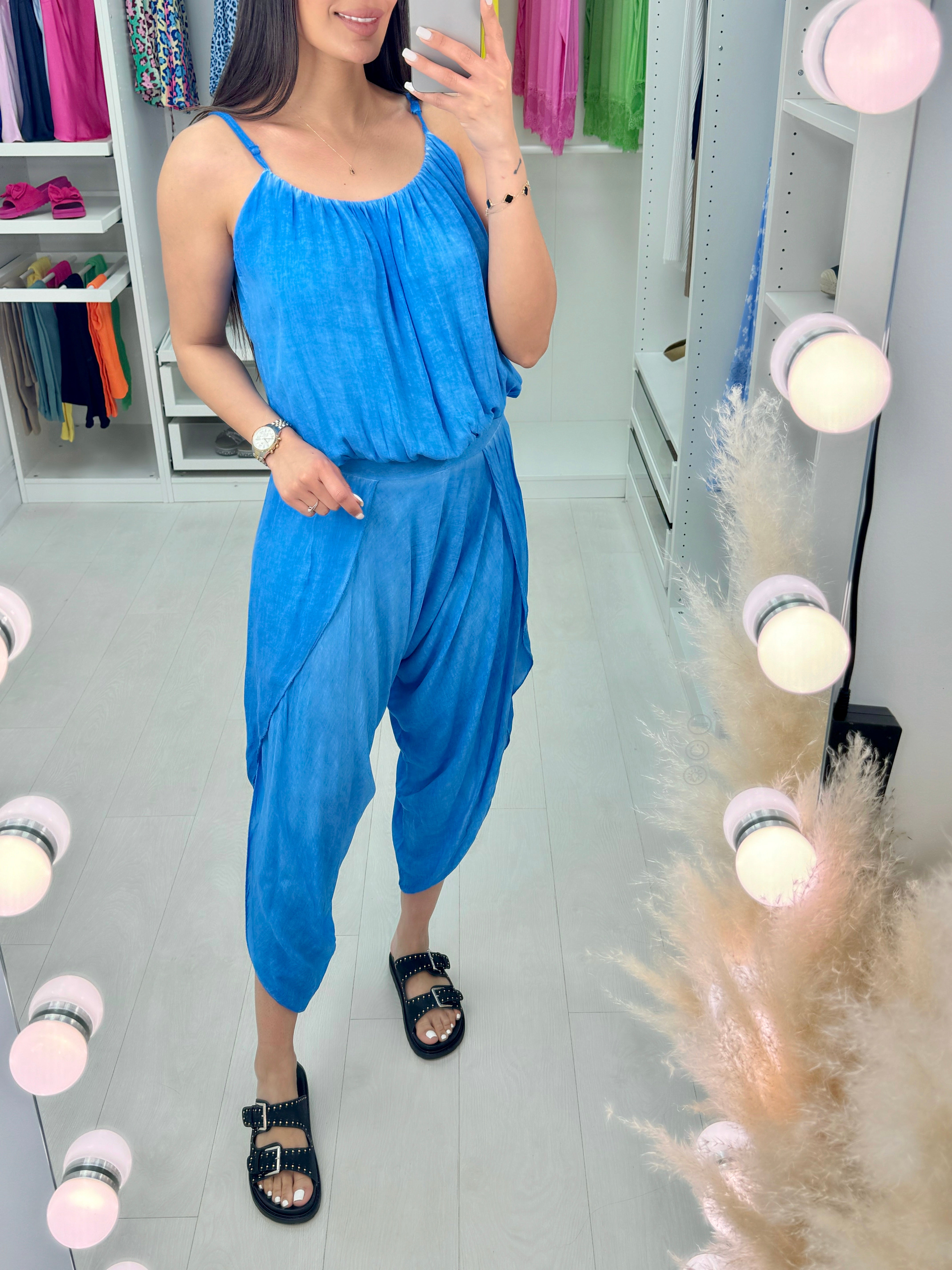 Trula Pleat Detail Loose Fit Jumpsuit
