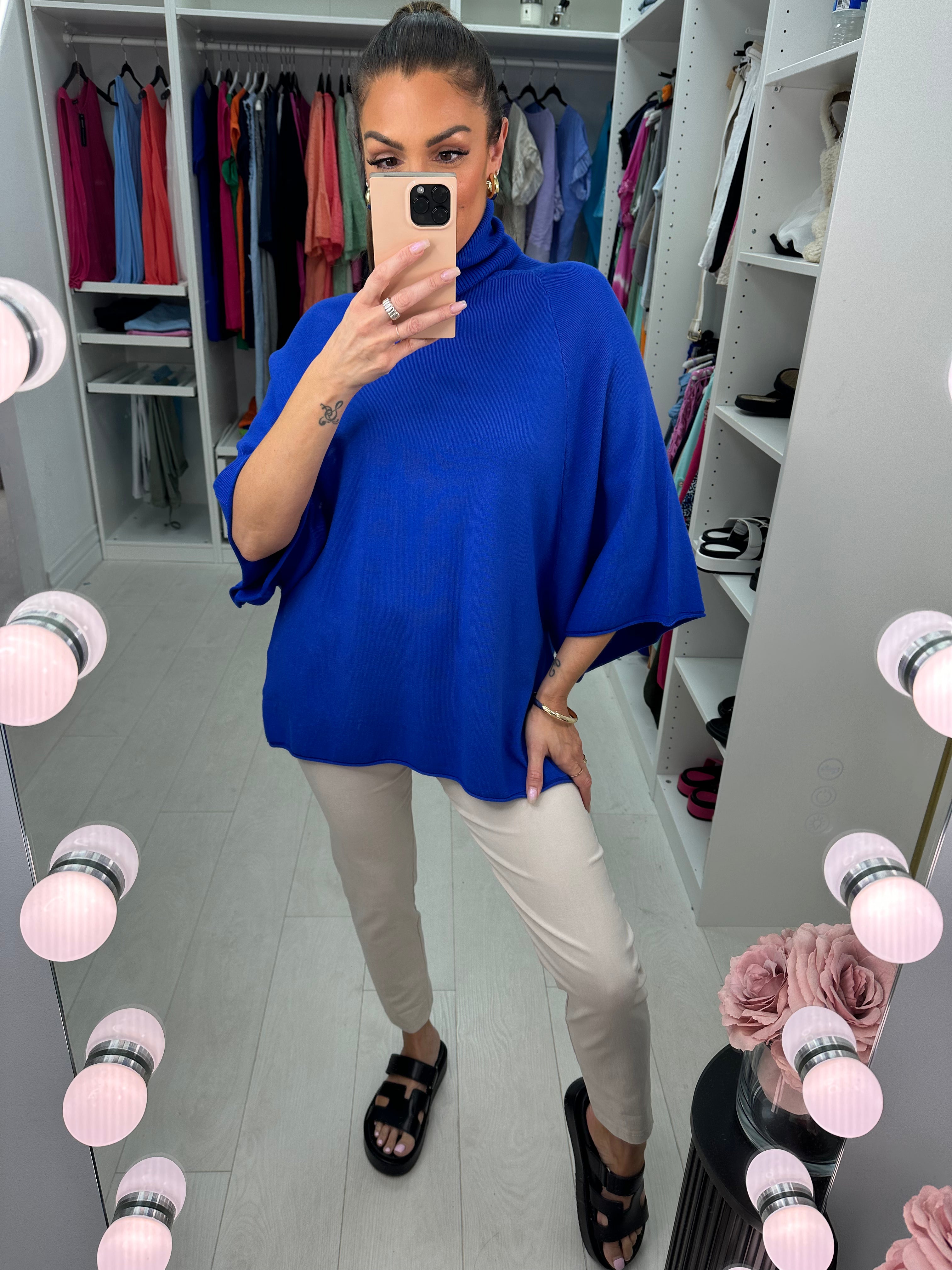 Charlotte Ribbed Roll Neck Jumper