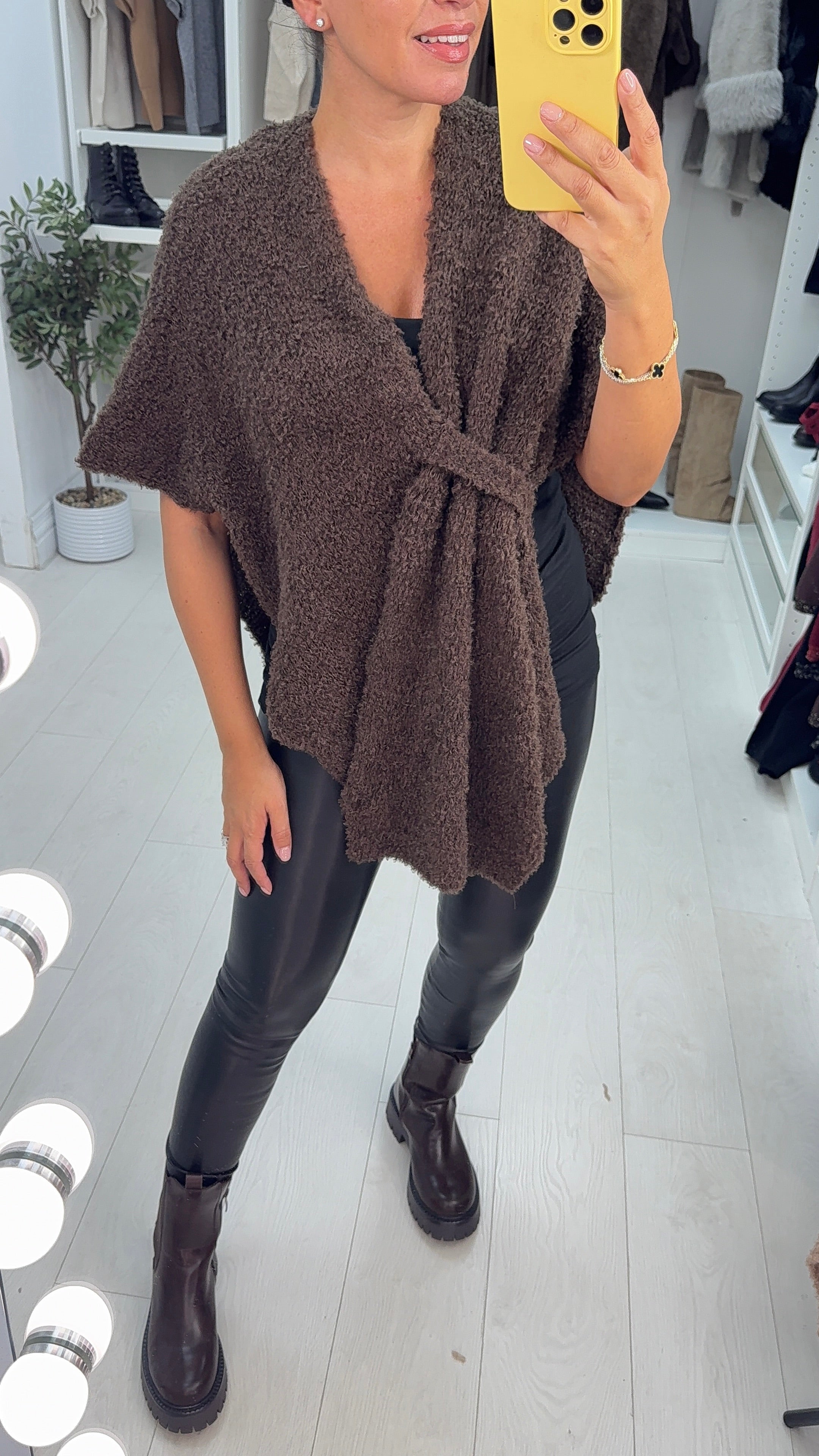 Samona Boucle Super Soft Poncho