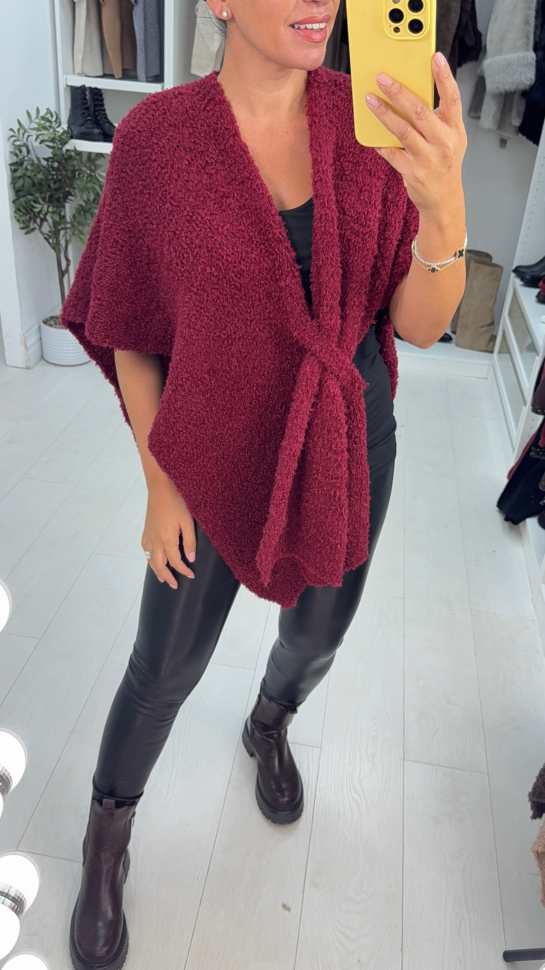 Samona Boucle Super Soft Poncho