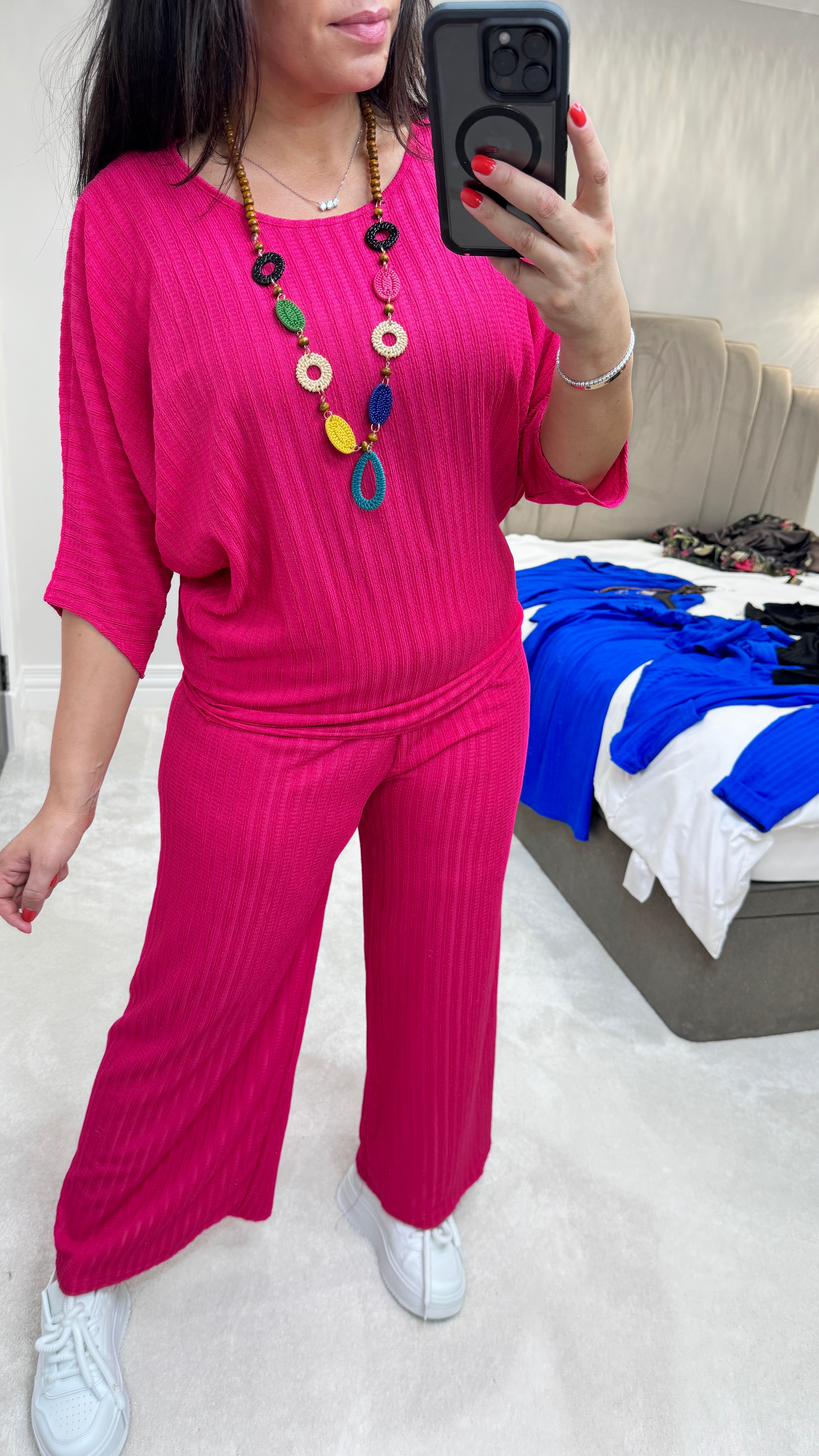 Alaxes Batwing Shape Crepe Top