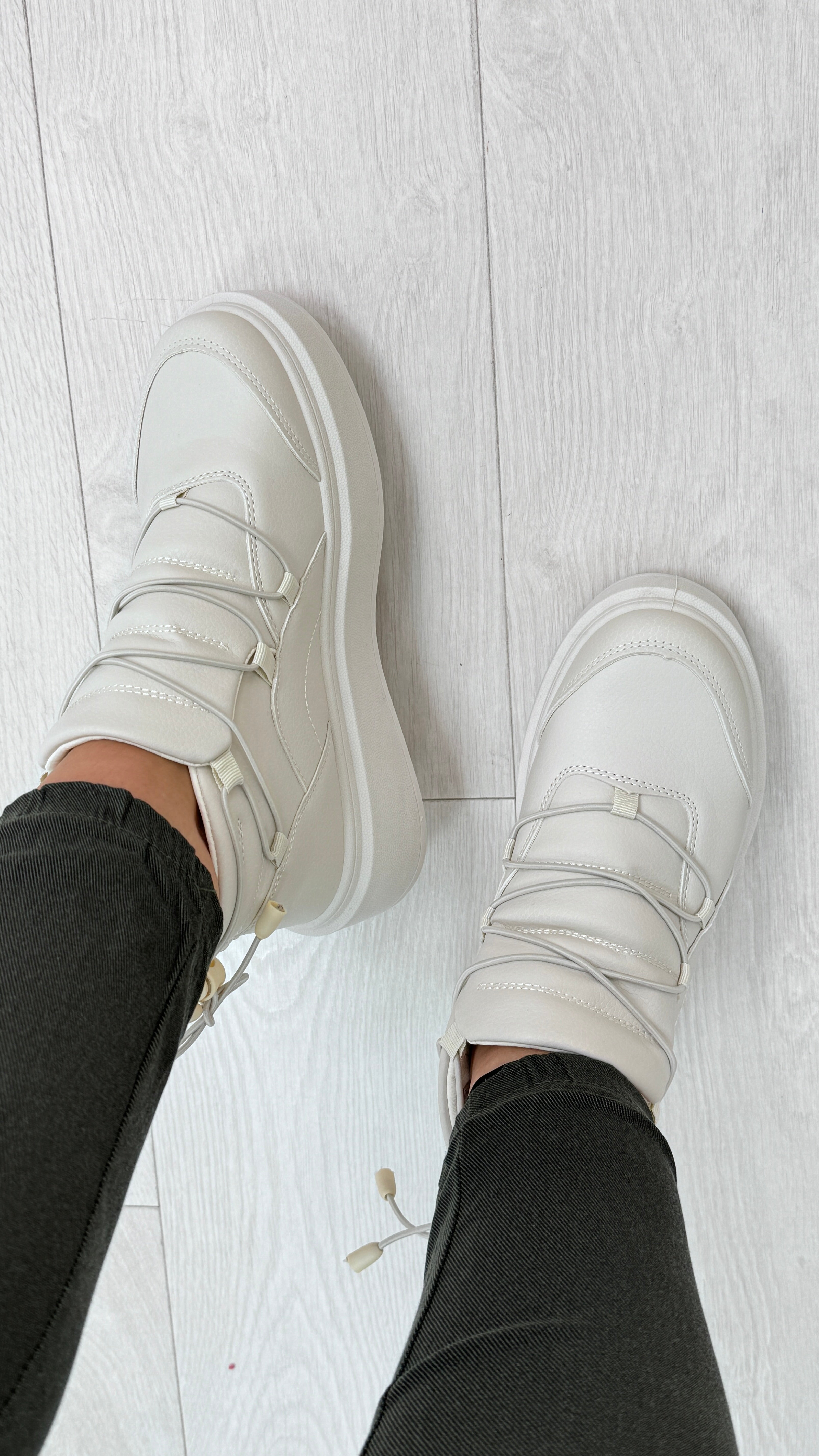 Jeemma Platform Criss Cross Trainers
