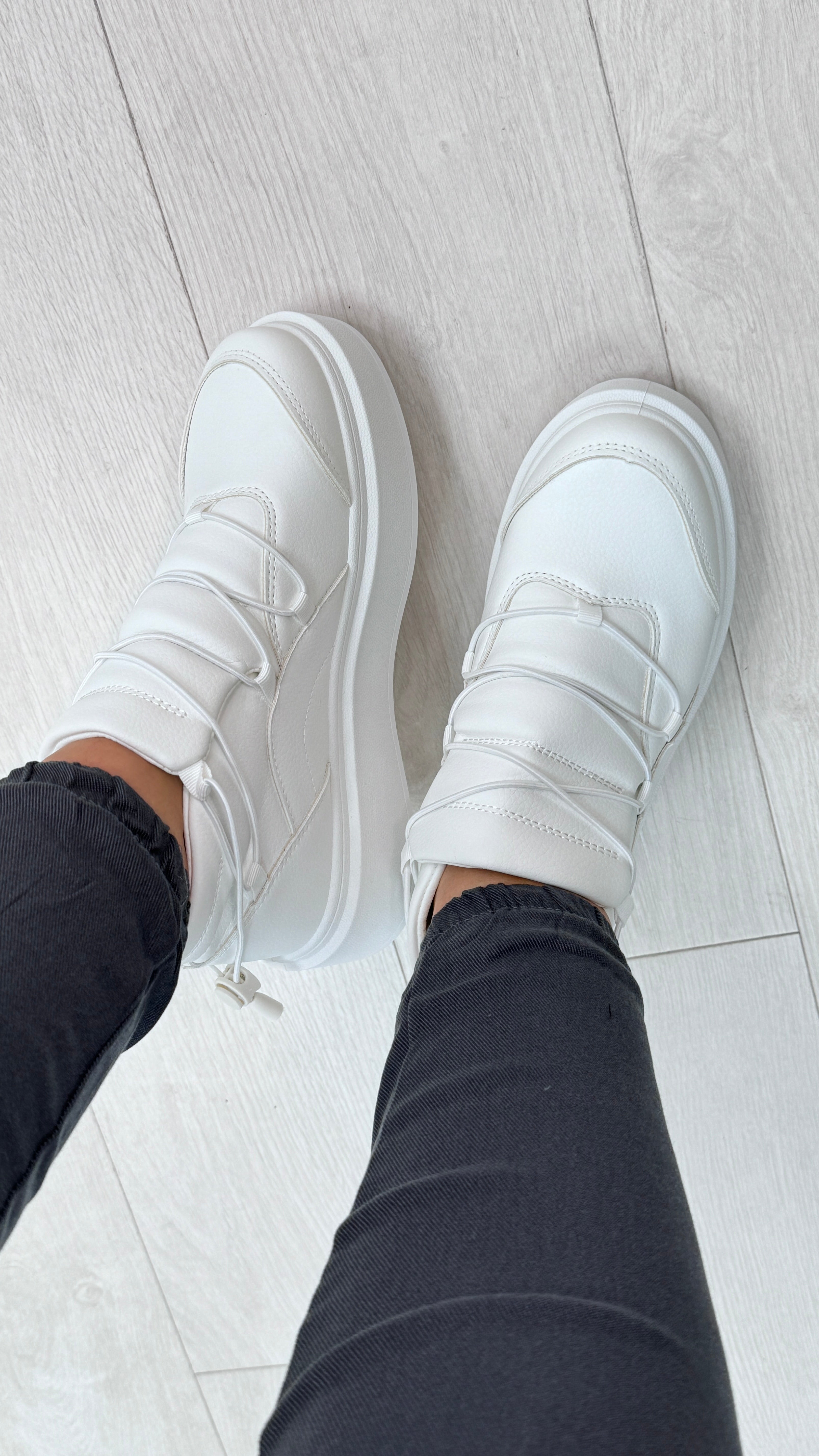 Jeemma Platform Criss Cross Trainers