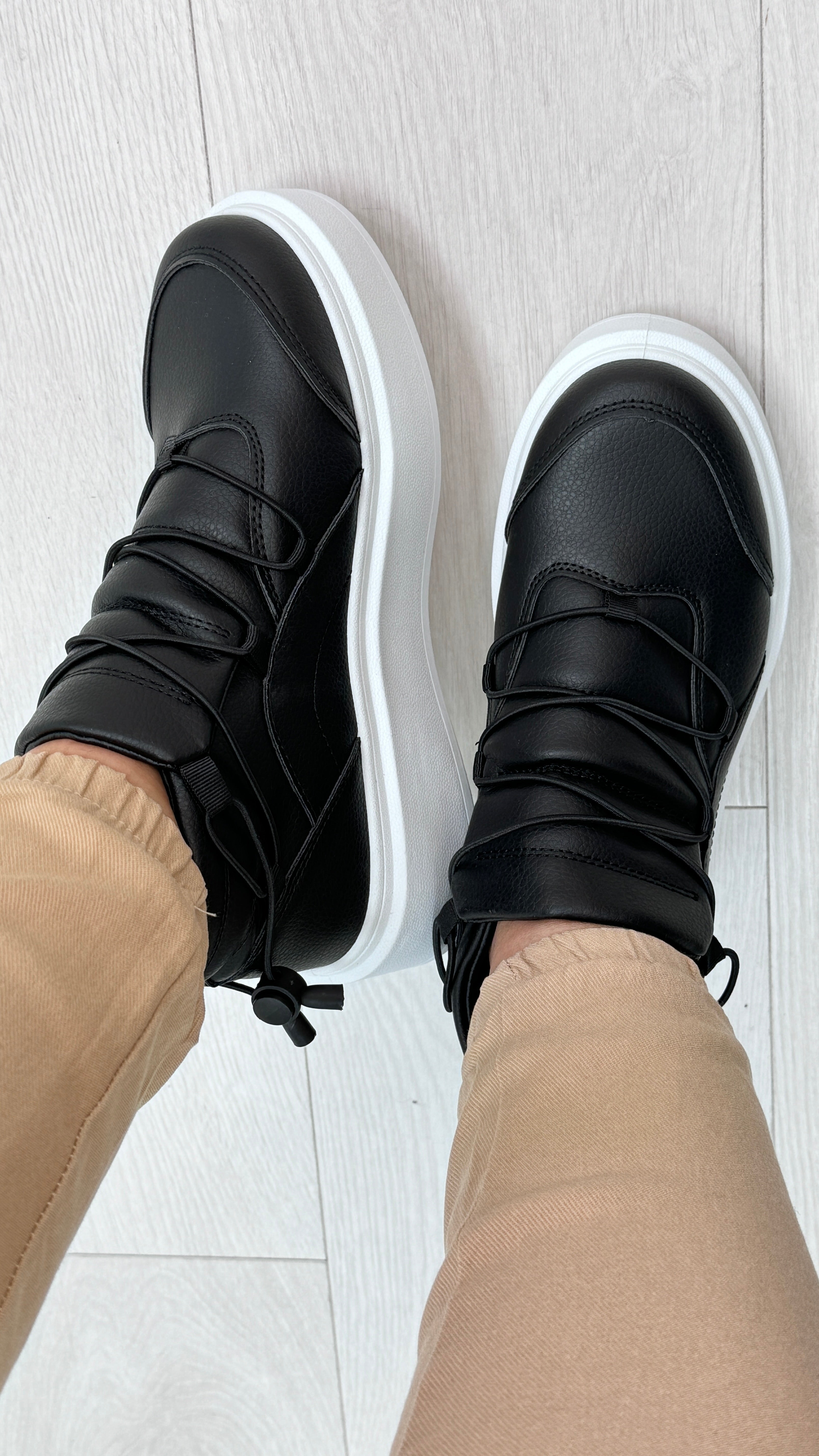 Jeemma Platform Criss Cross Trainers